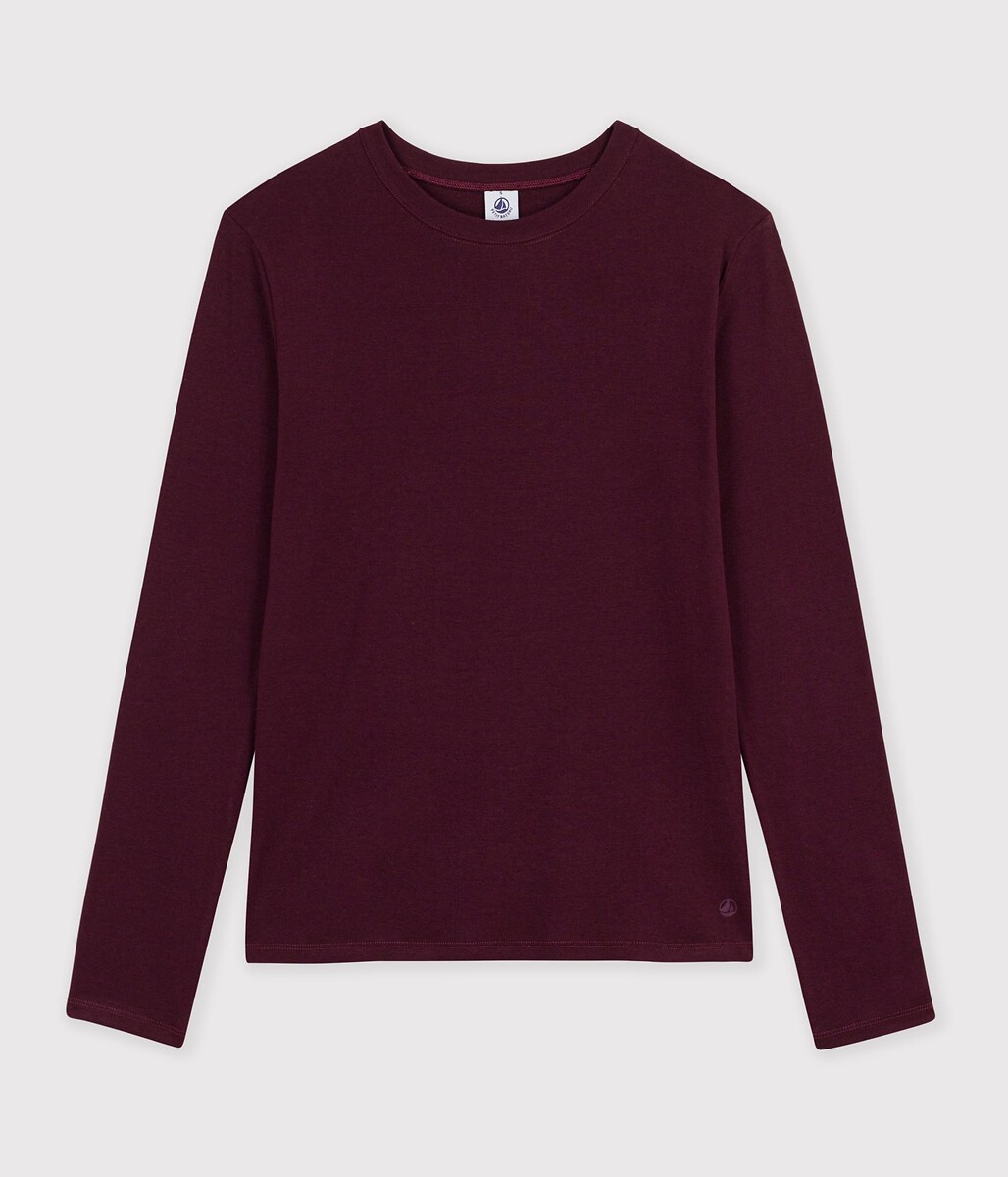 T-shirt col rond, manches longues, PETIT BATEAU