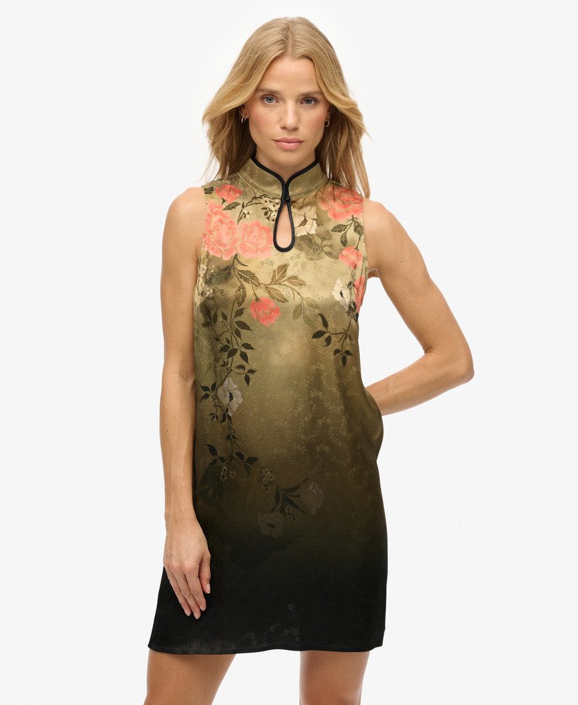 Robe Mini A-Line en Jacquard, SUPERDRY