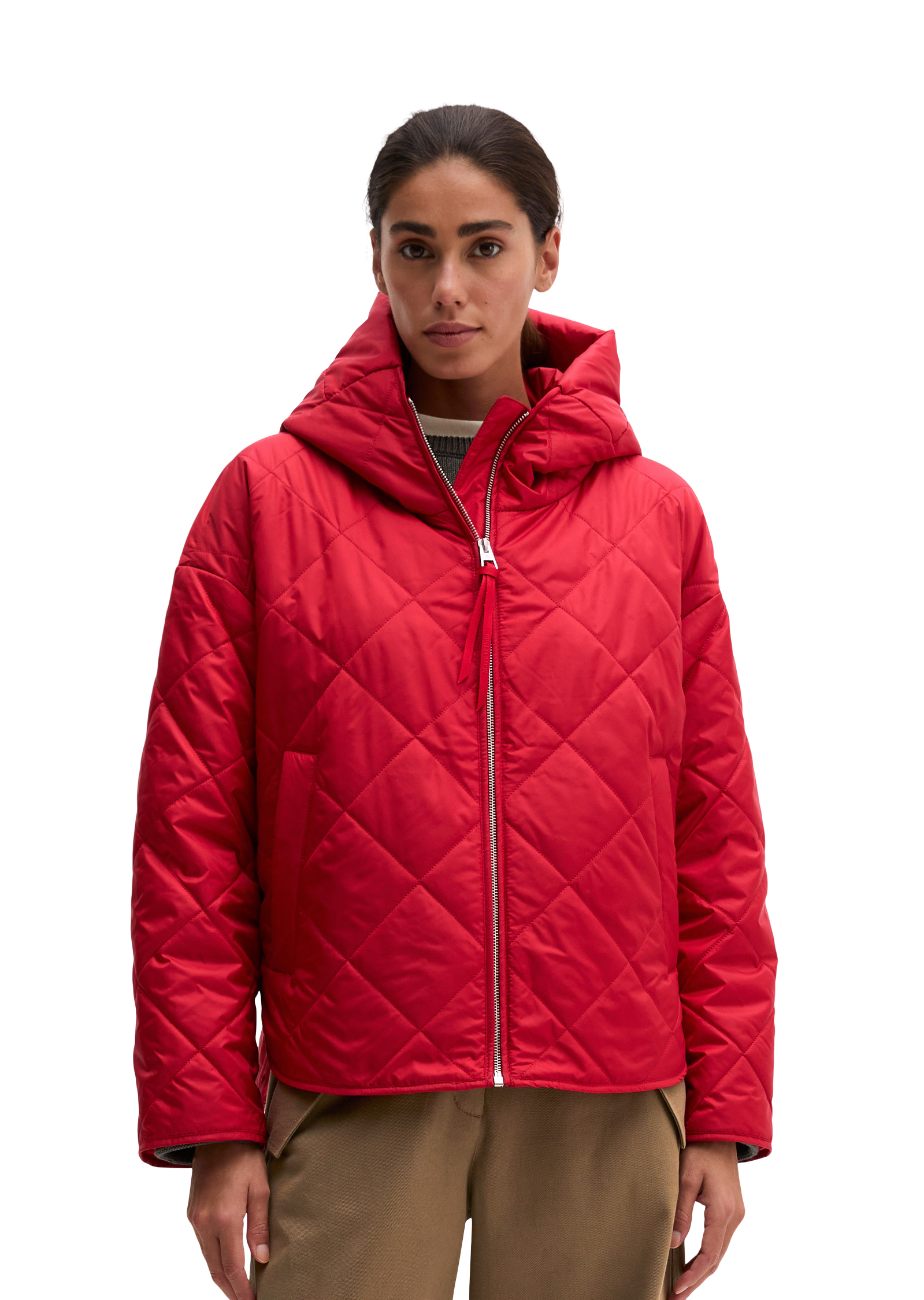 Veste matelassée à capuche, coupe décontractée en polyester recyclé, MARC O'POLO