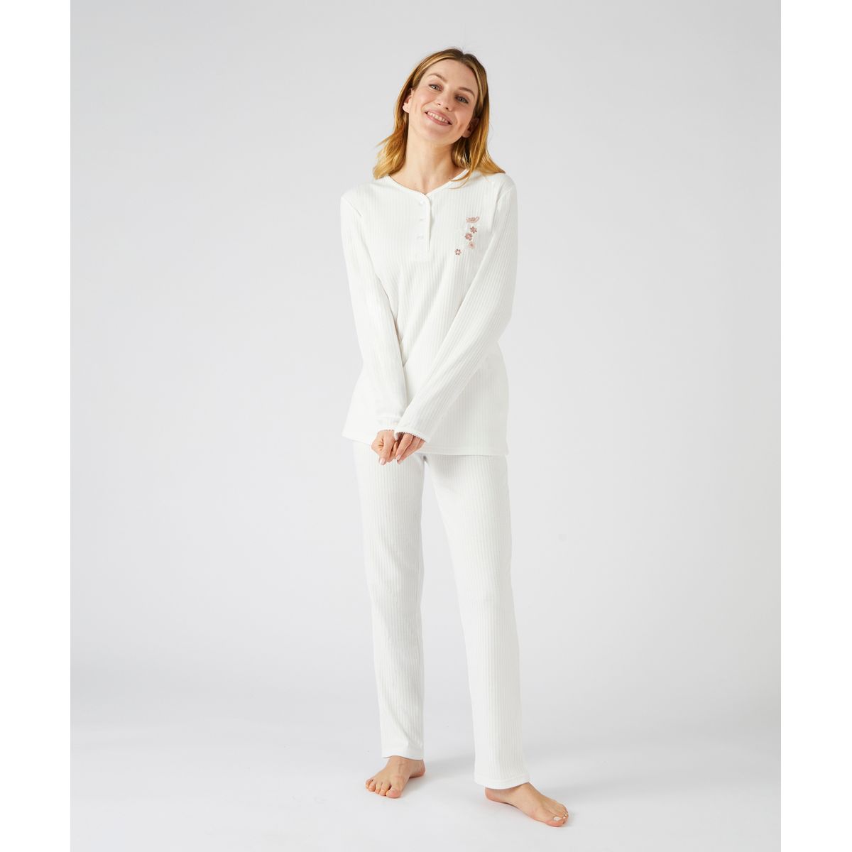 La Redoute Fille Vêtements Sous-vêtements vêtements de nuit Pyjamas Pyjama imprimé en maille côtelée 