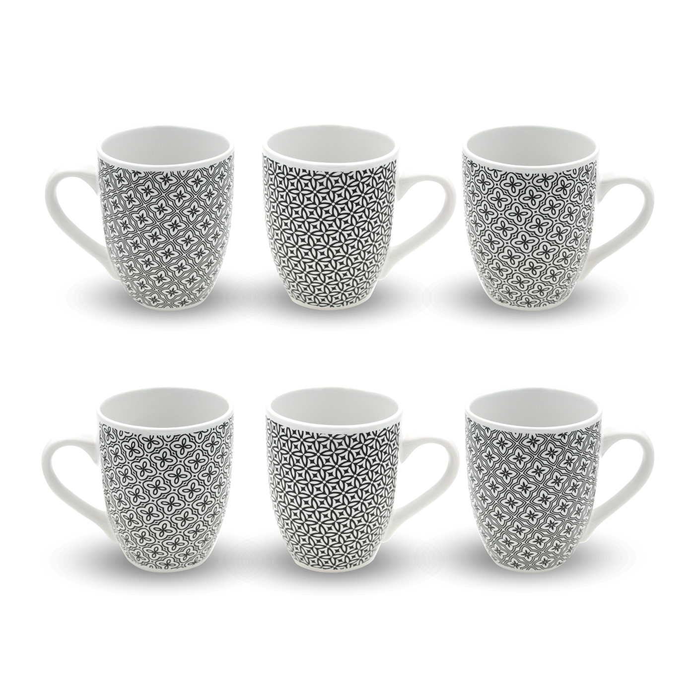 Lot de 6 mugs, VILLA LES PINS, ARTIME