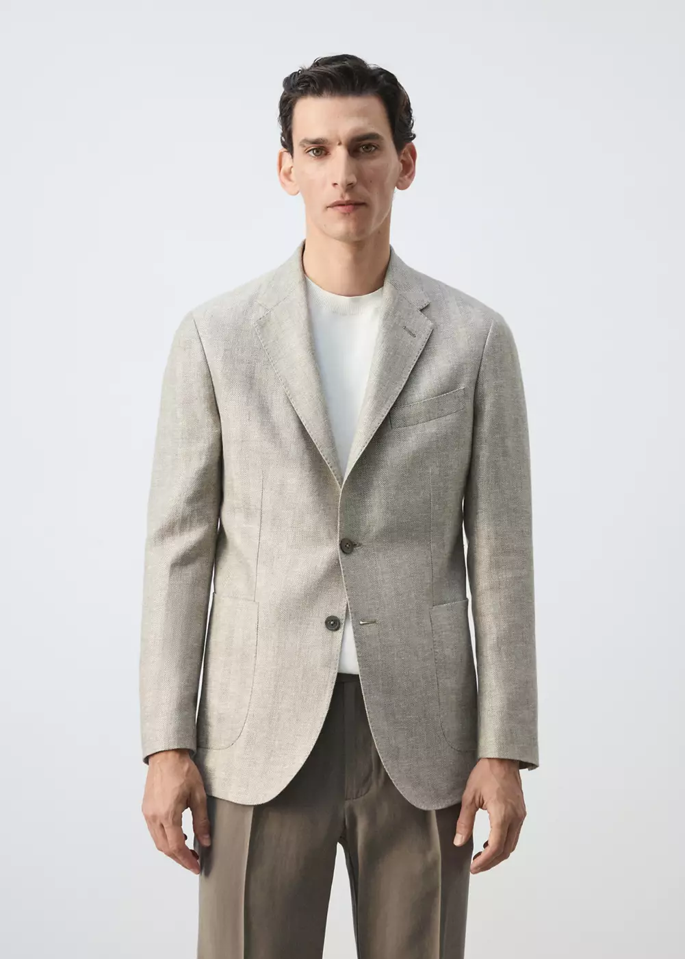 Veste 100 % lin slim-fit, MANGO MAN