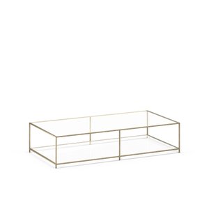 Sybil Rectangular Coffee Table in Tempered Glass AM.PM image