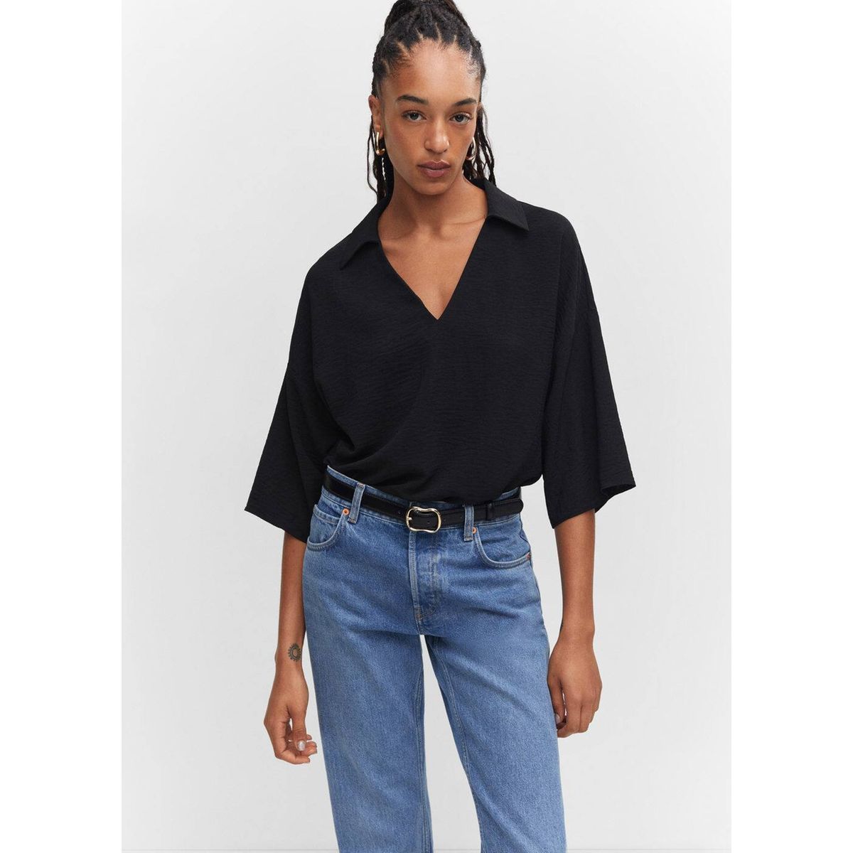 Blouse noire femme | La Redoute