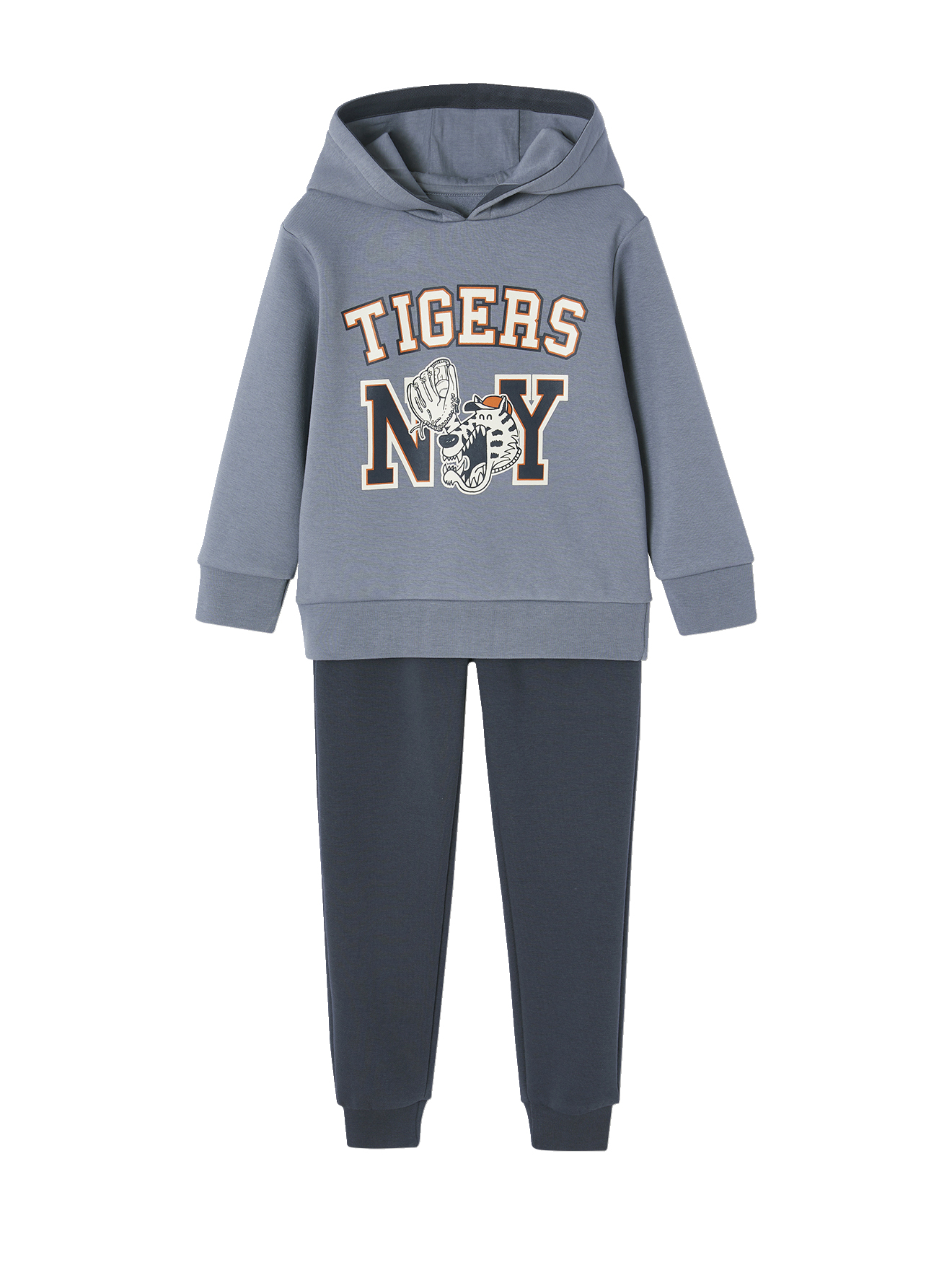 Ensemble Sport Fille Vertbaudet - Sweat à Capuche Et Jogging, Motif Tennis, Molleton Coton - 1