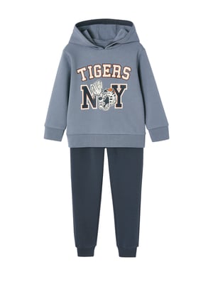 Ensemble Sport Fille Vertbaudet - Sweat à Capuche Et Jogging, Motif Tennis, Molleton Coton