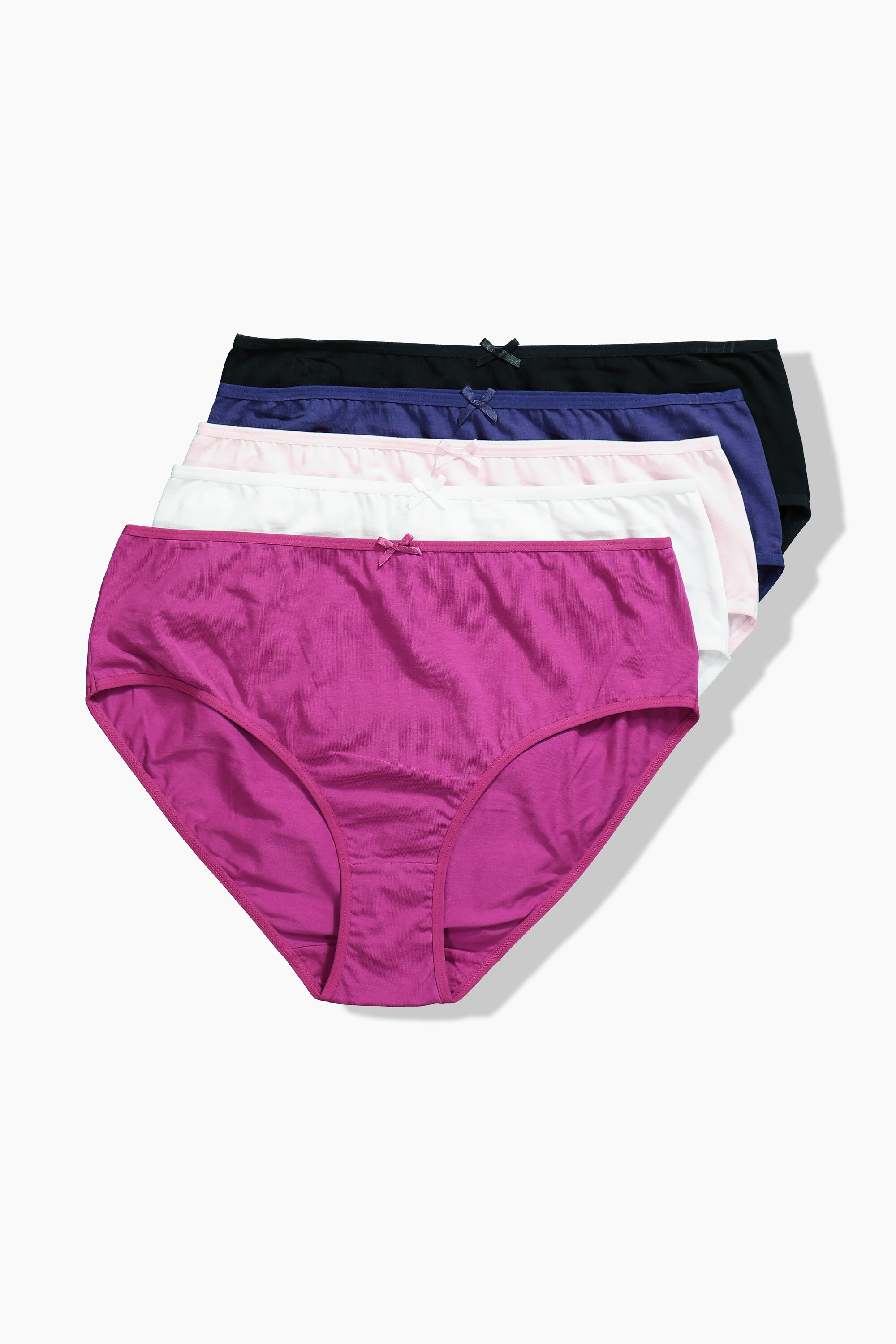 Lot de 5 culottes midi, 5 coloris différents, ULLA POPKEN