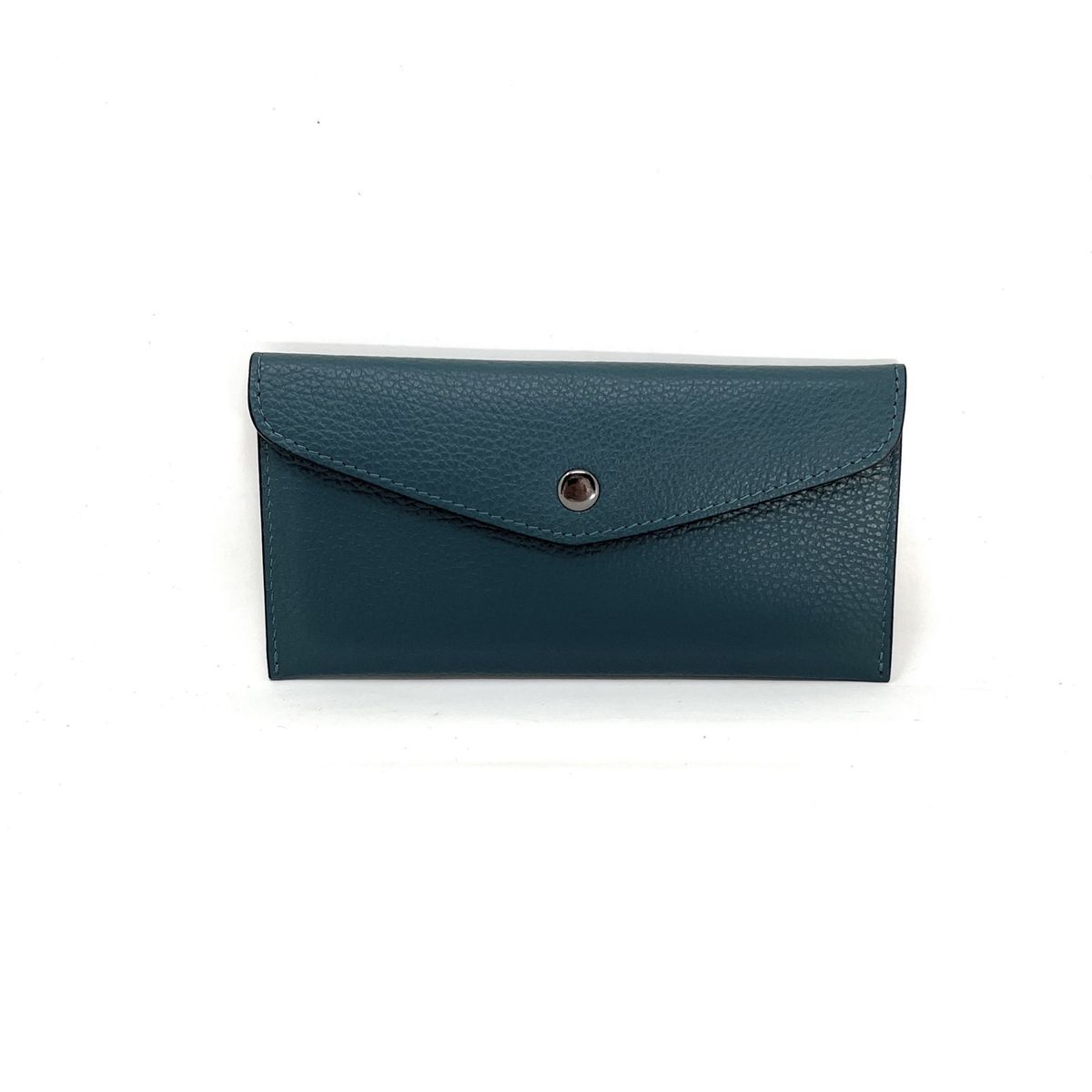 Porte-monnaie En Cuir Classique Emilio Fernández - Vert Et Rouge - Taille Compacte 8x7x1cm - Fabriqué En Espagne