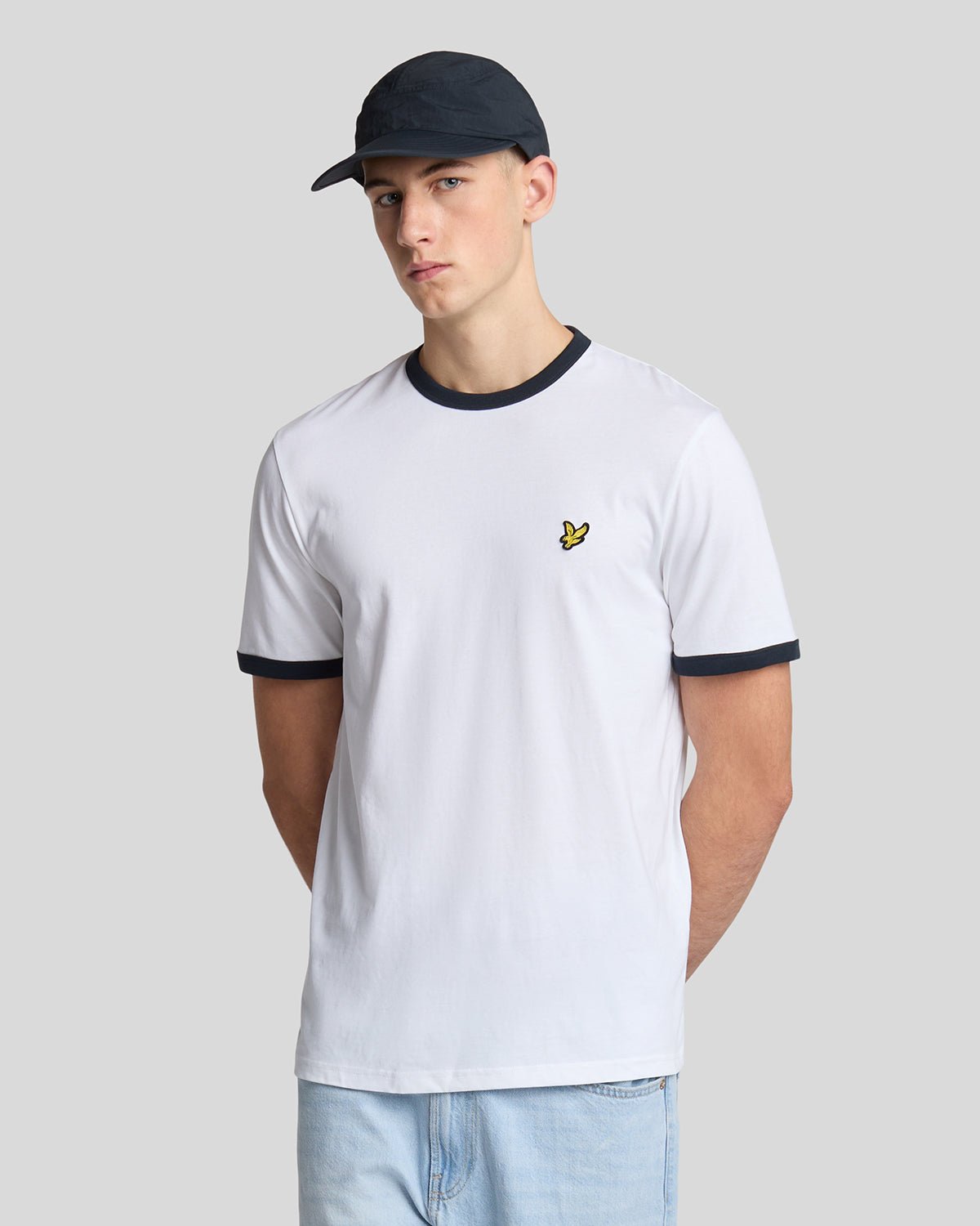 T-shirt ringer en coton col rond, LYLE & SCOTT