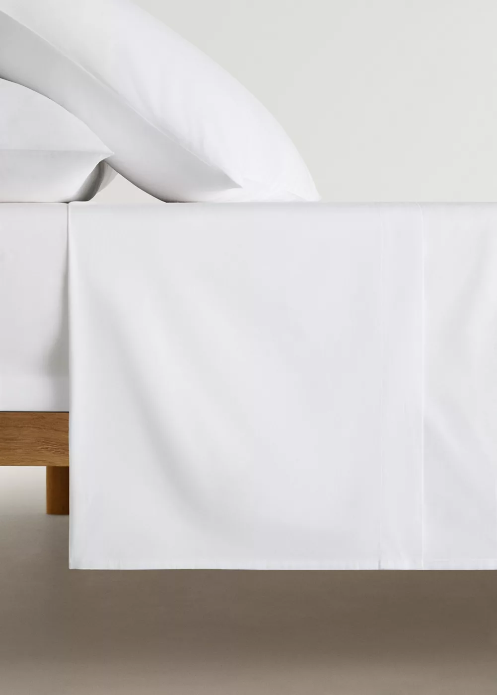 Drap plat percale de coton lit 180 cm, MANGO HOME