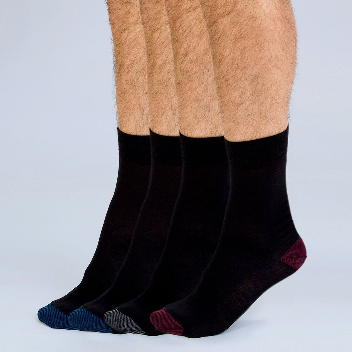 Pack of 3 Pairs of Mix & Match Socks in Cotton Mix