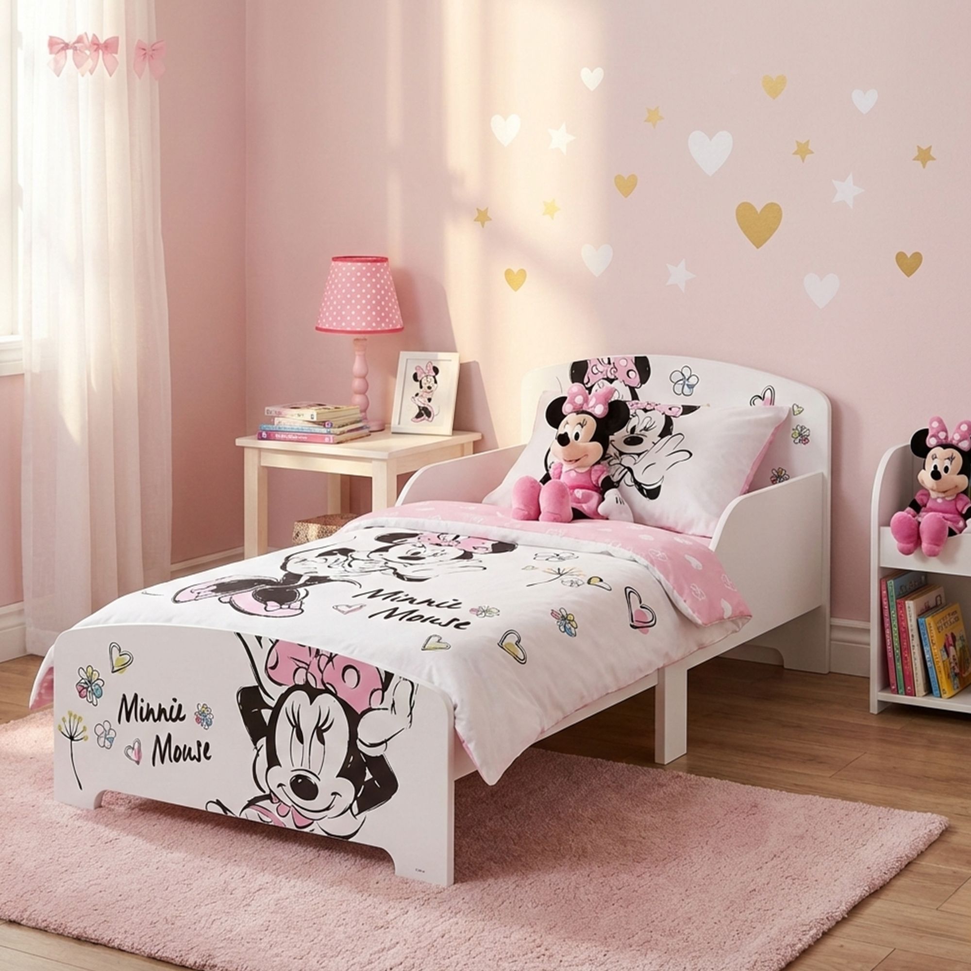 Lit enfant Minnie - MDF blanc, EDEN