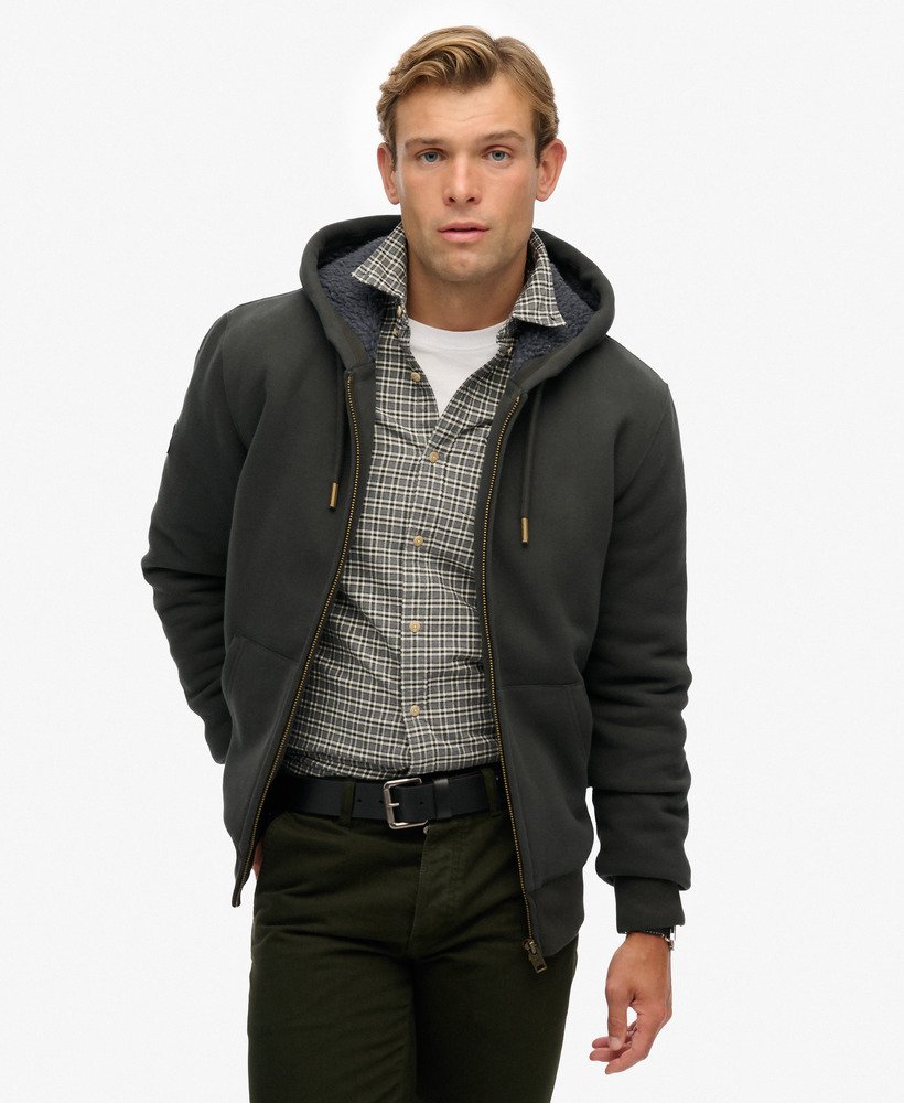 Sweat zippé, à capuche, SUPERDRY