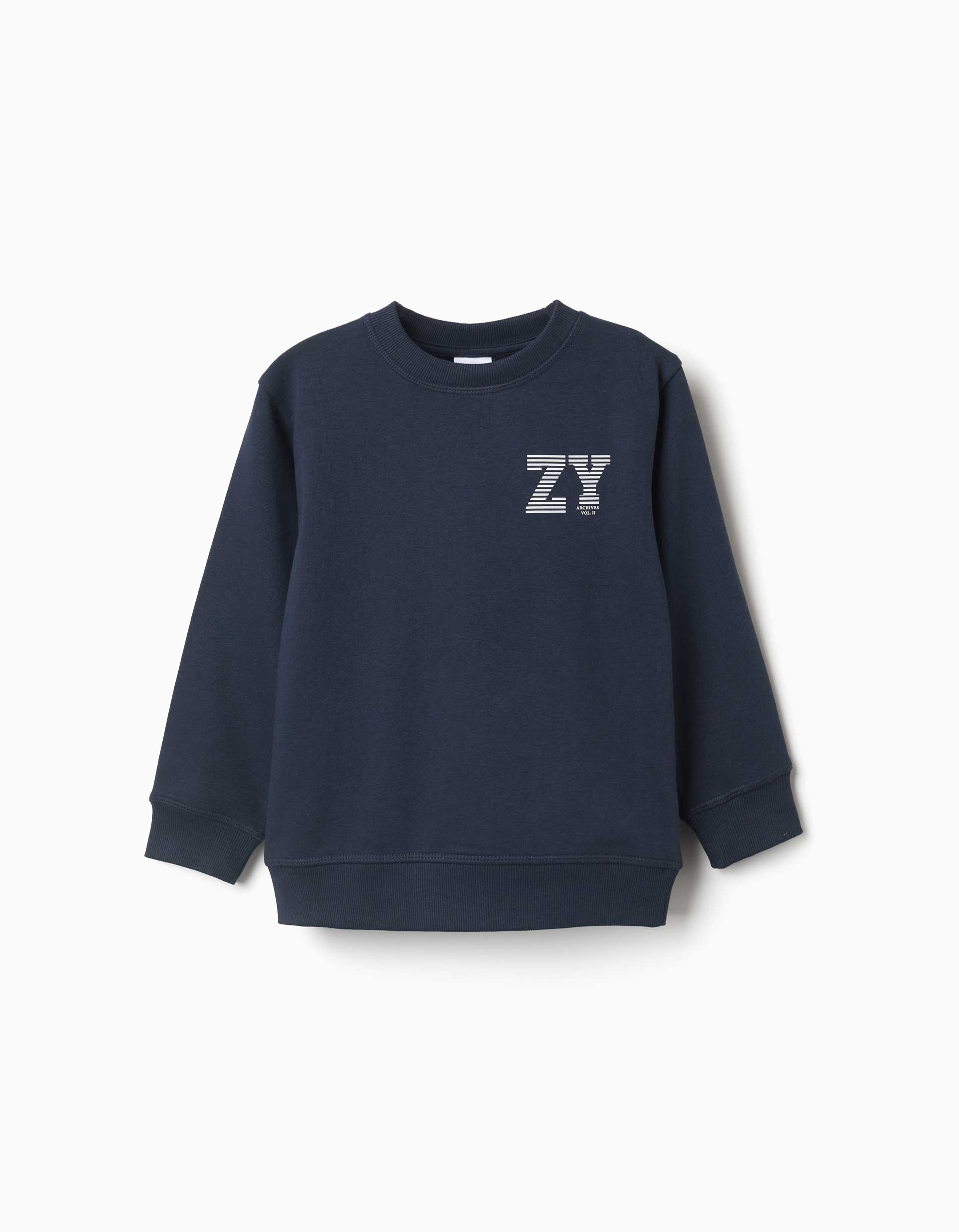 Sweat en molleton avec imprimé ZY en relief, ZIPPY