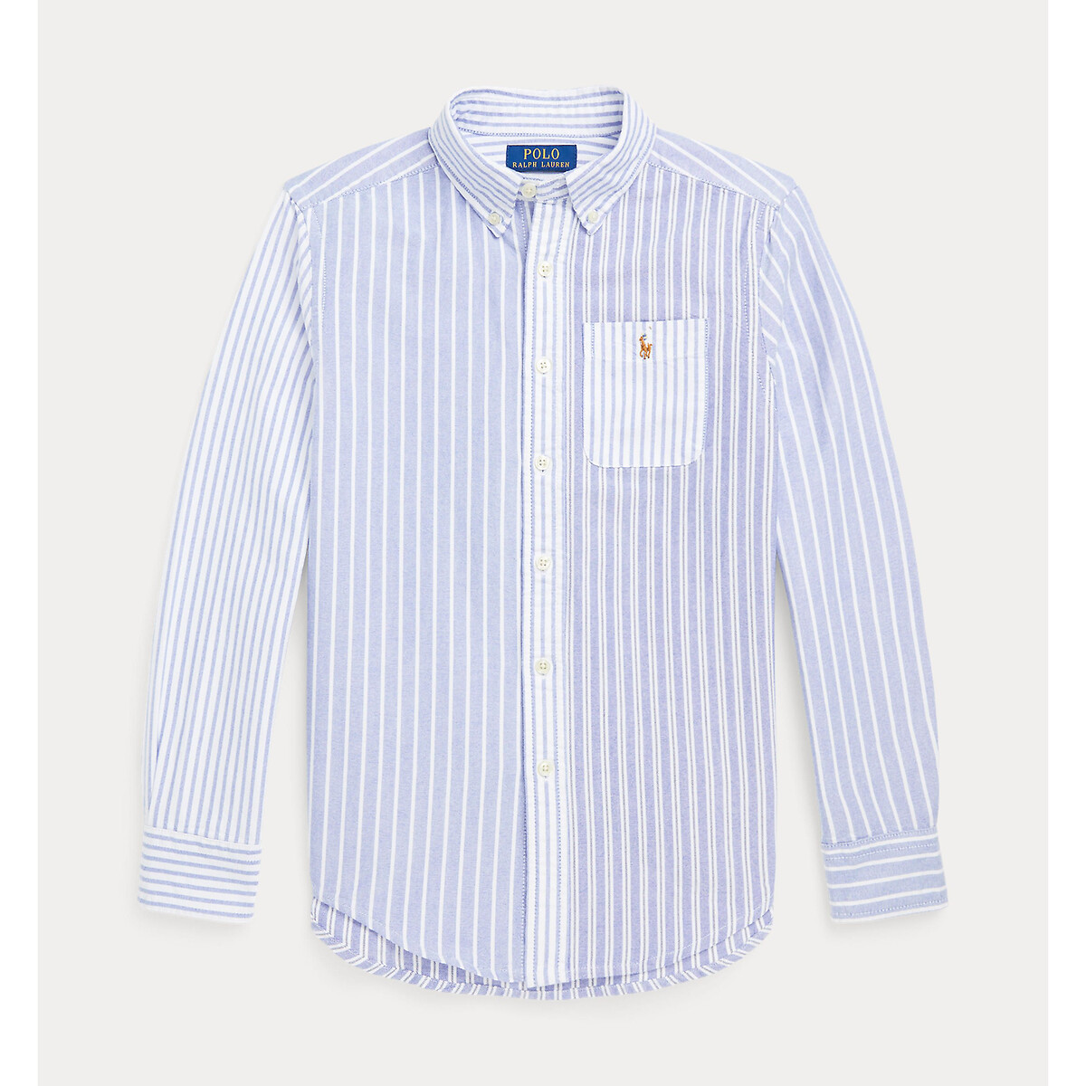 Image of Striped Oxford Cotton Shirt