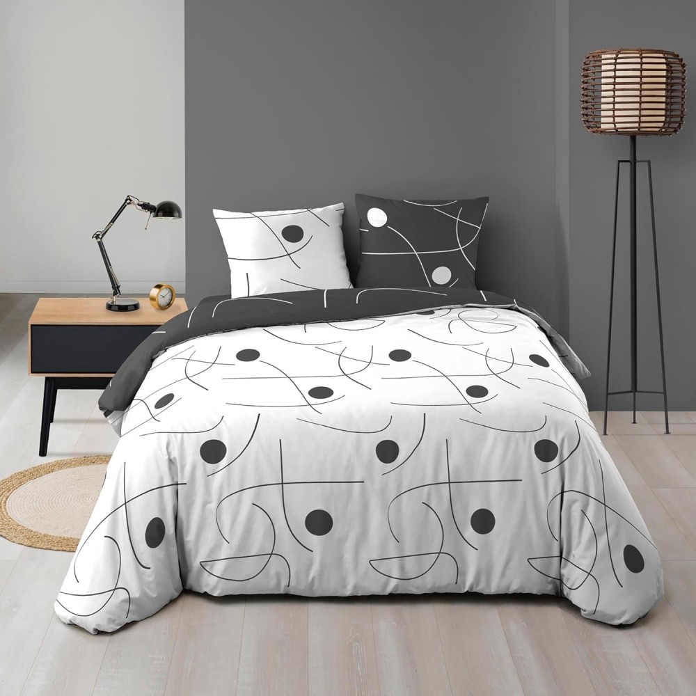 Housse de couette 240x220 + 2 taies microfibre, DECORATIE