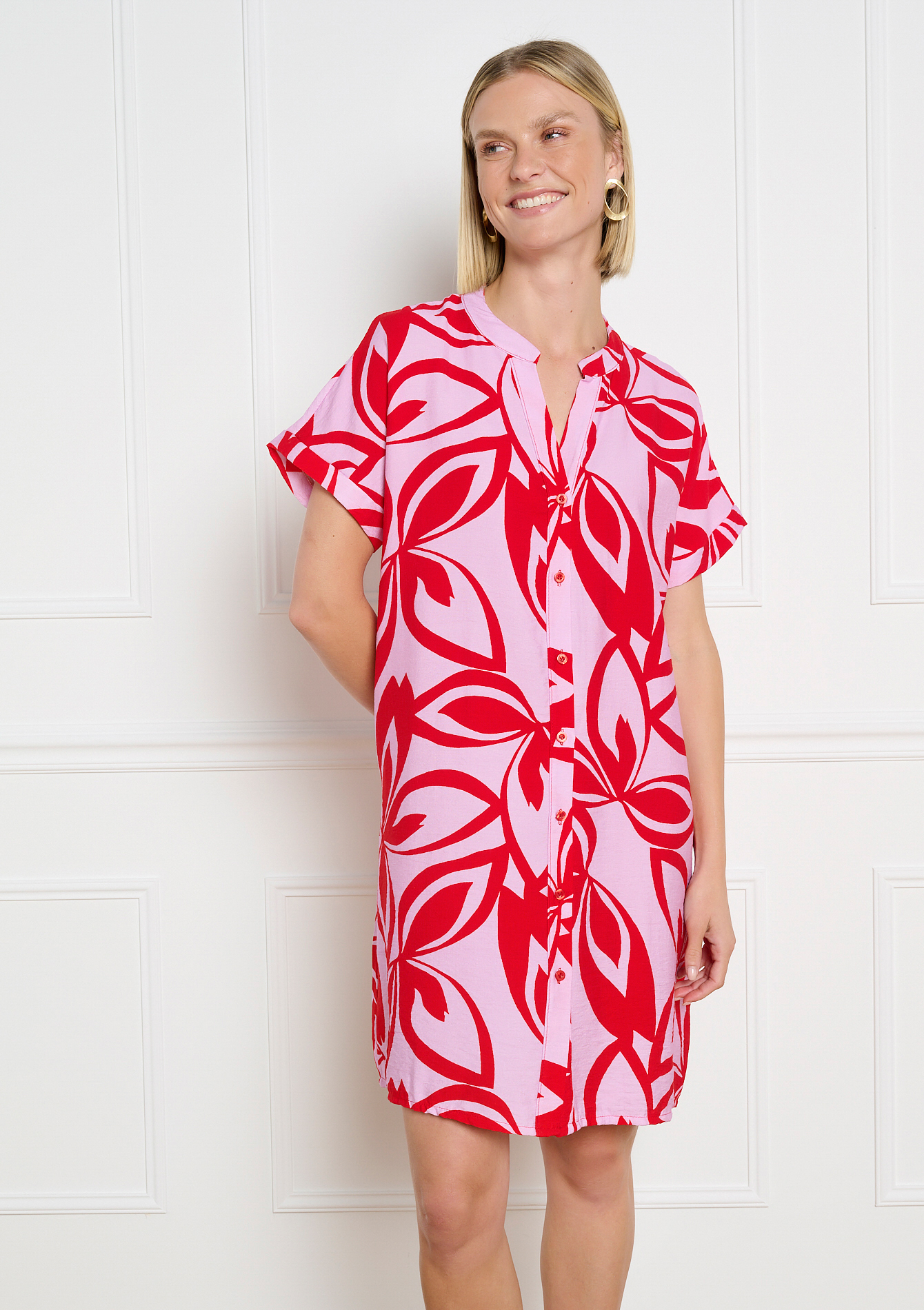 Robe droite à fleurs, LOLALIZA
