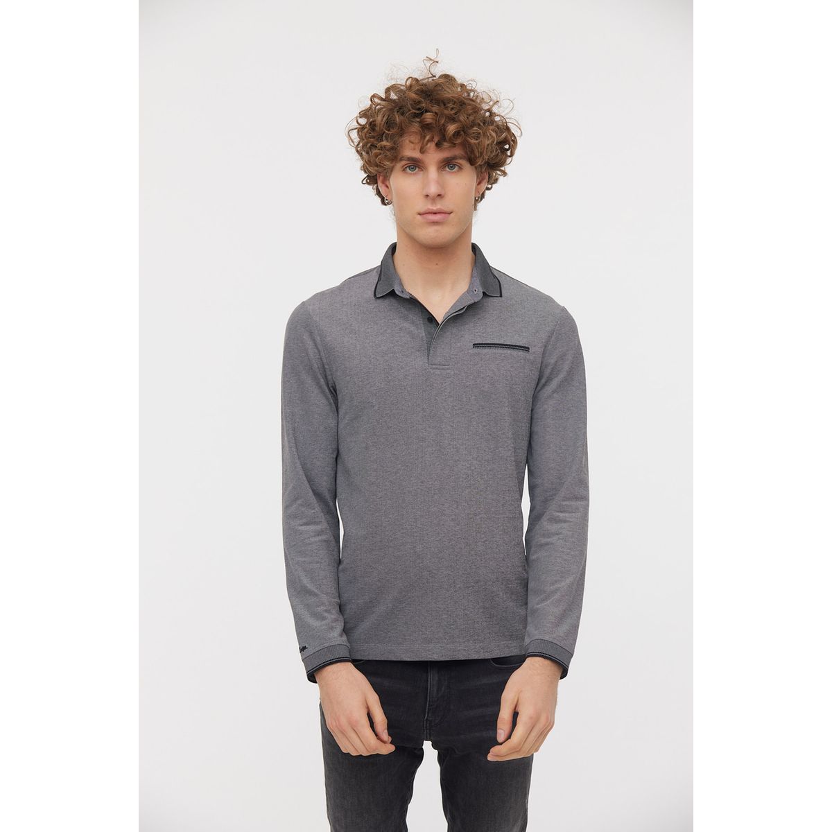 Polo homme manche online longue oxbow