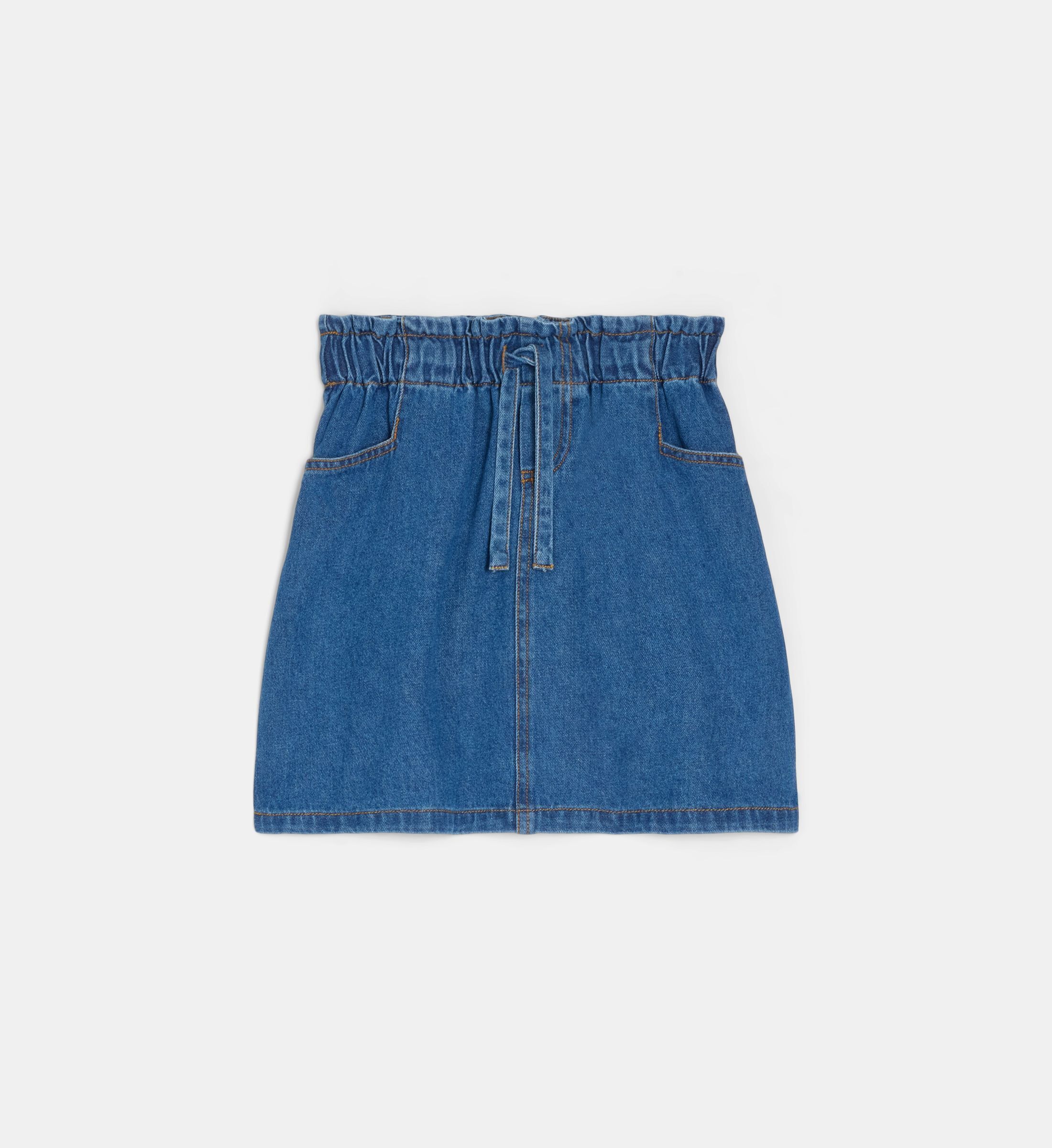 Jupe droite taturin den coton denim, CADET ROUSSELLE