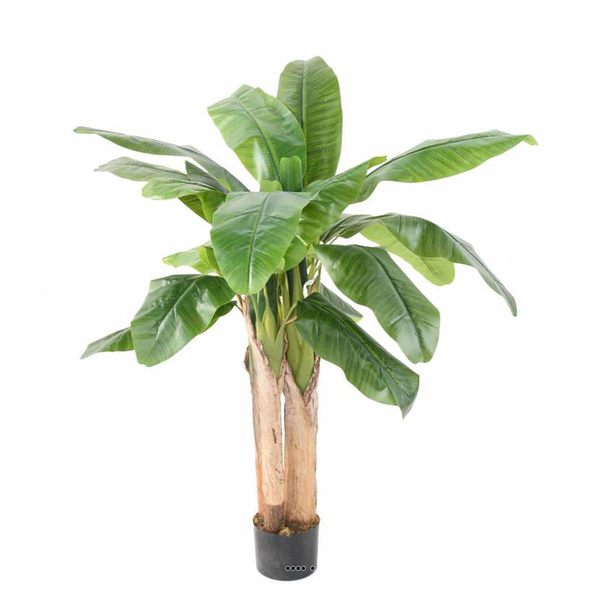 Bananier artificiel en pot 3 Troncs naturel, ARTIFICIELLES