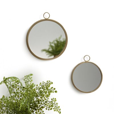 Комплект из 2 круглых зеркал на стену, Uyova LA REDOUTE INTERIEURS