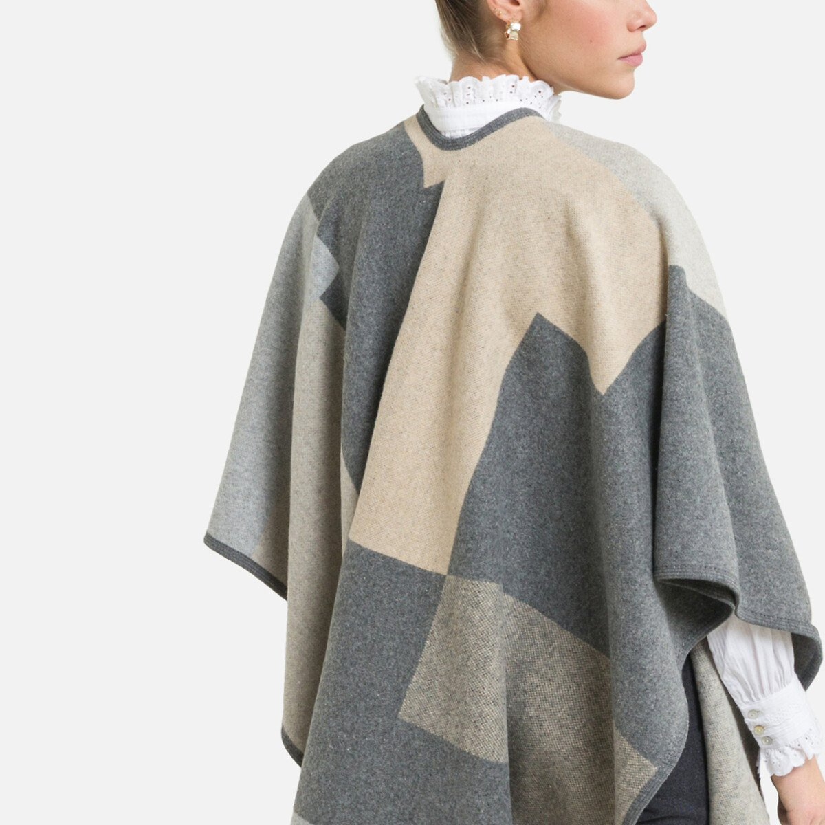 Fisherman two weeks administration Poncho cinzento claro La Redoute Collections | La Redoute