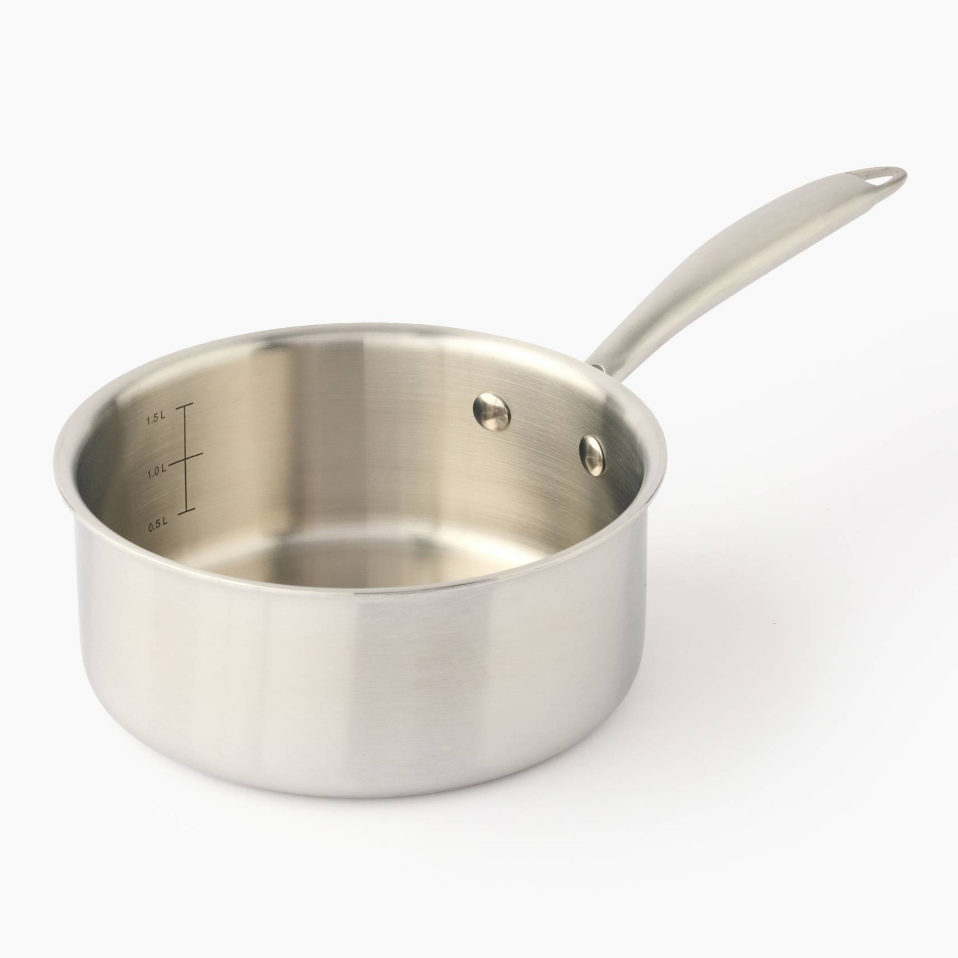 Casserole en inox, 18cm, induction, MONOPRIX MAISON