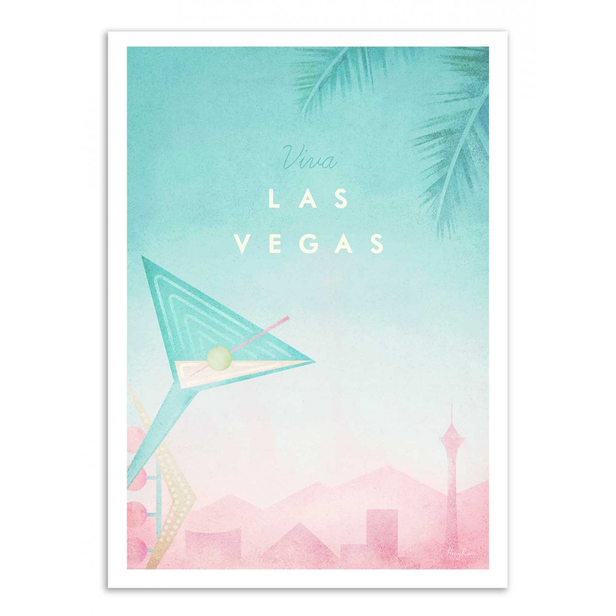 Affiche d'art - Viva Las Vegas - Henry Rivers, WALL EDITIONS