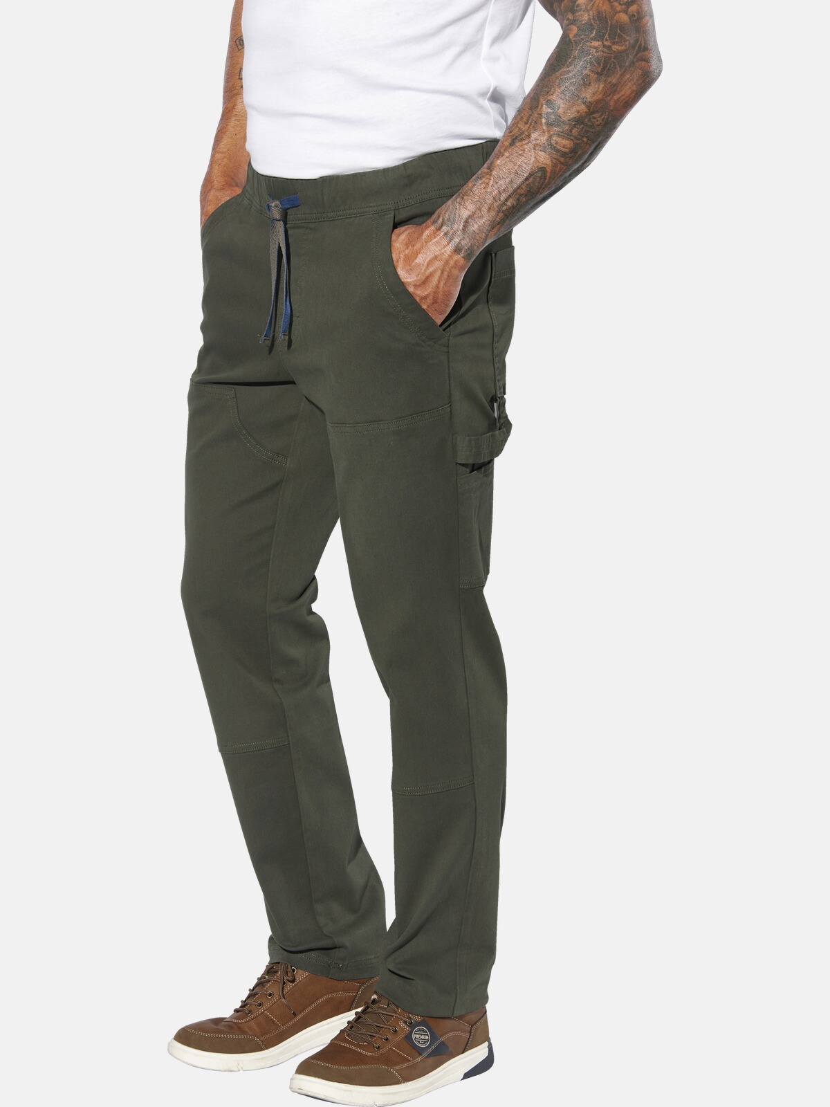 Pantalon à taille élastiquée HELBERG, JAN VANDERSTORM
