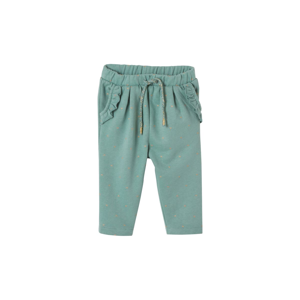 Vertbaudet Pantalon de jogging pour bébé fille avec paillettes.