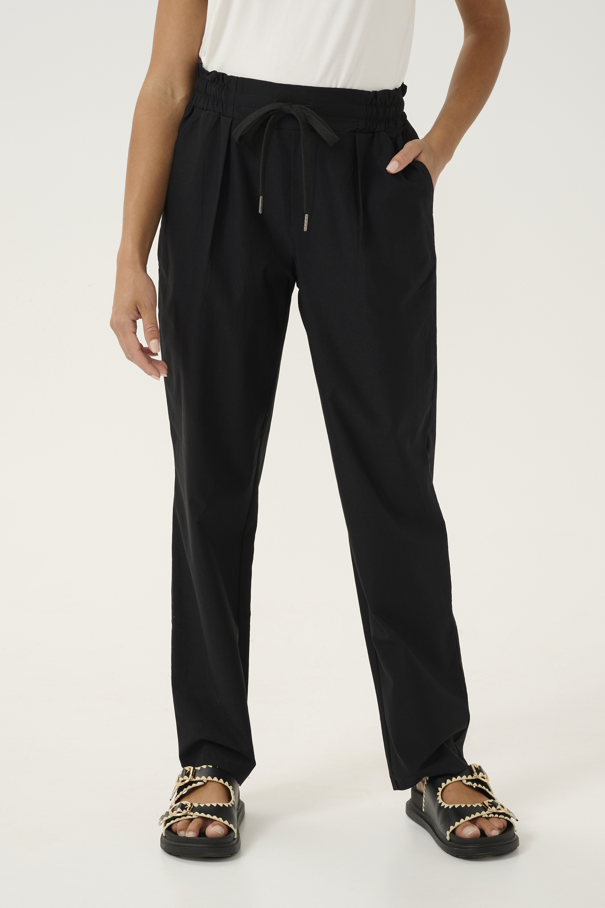 Casual pants, CREAM