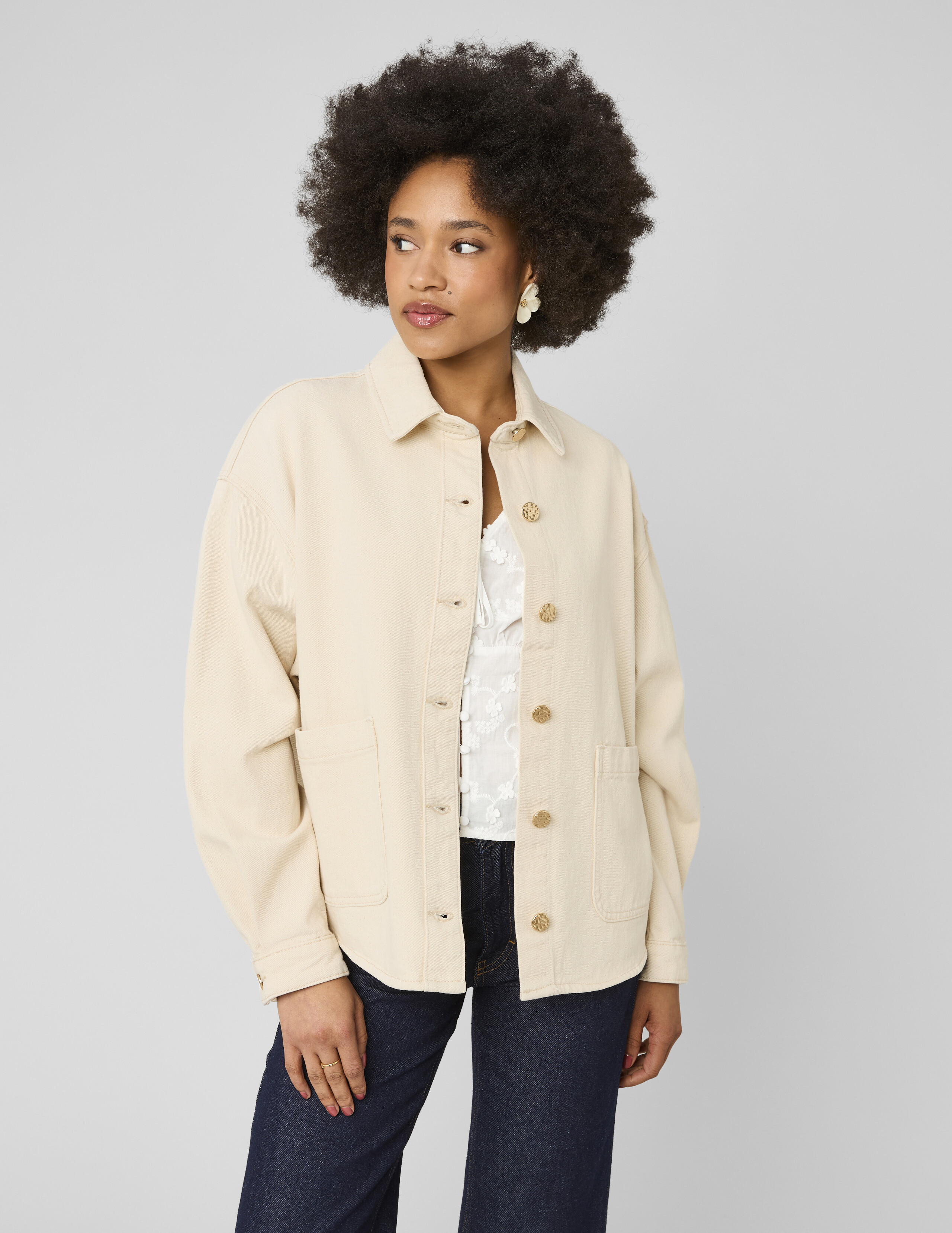 Veste twill boutons dorés, BZB