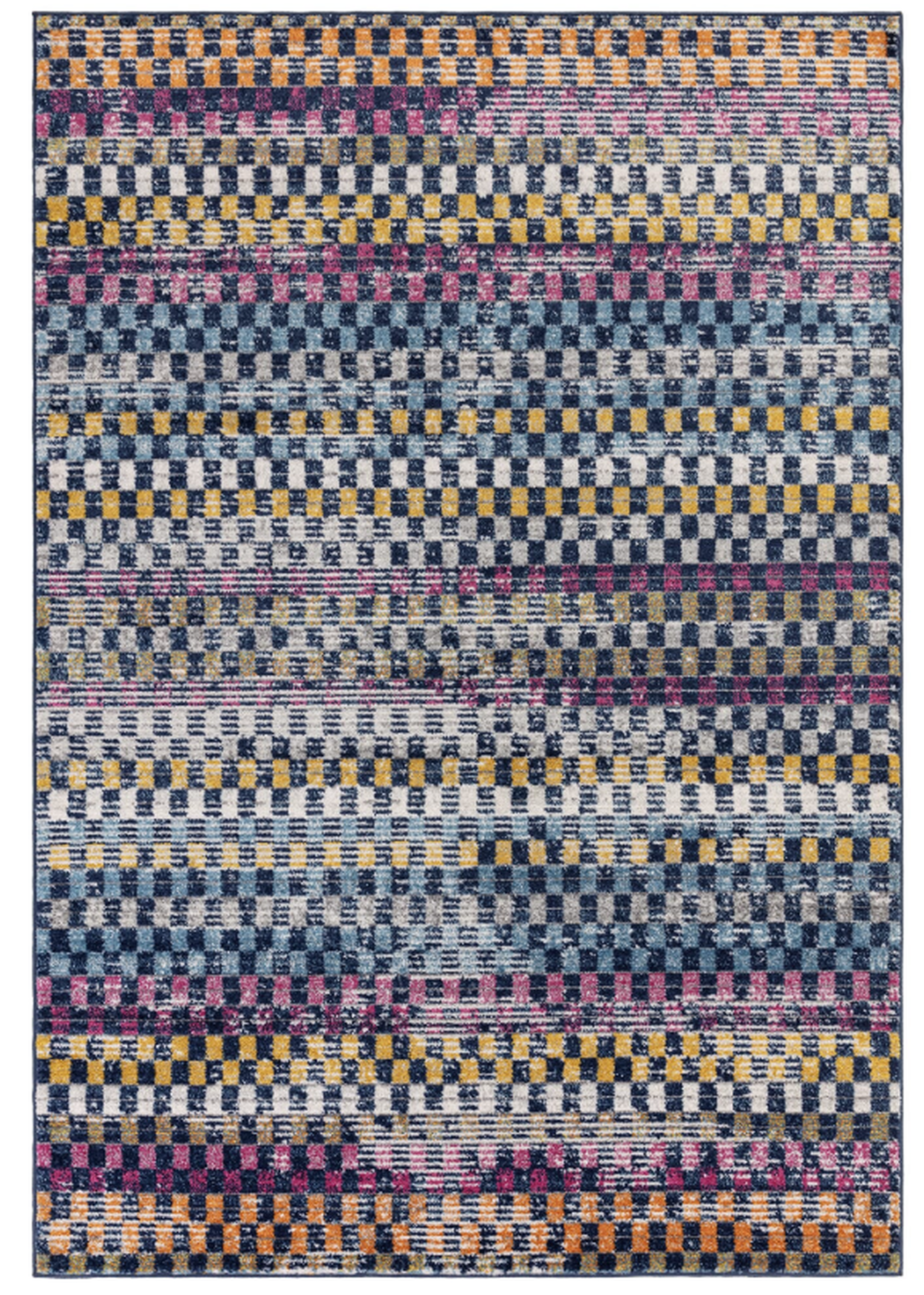 Tapis tissé plat moderne CHESS, NOVATREND