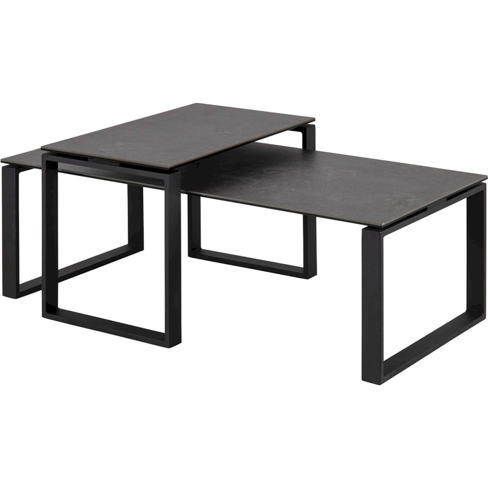 Lot de 2 tables basses céramique BANJOLE, RECOLLECTION