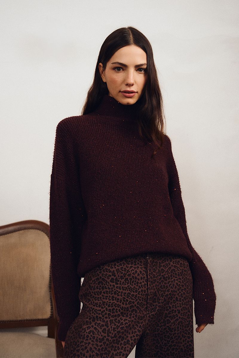 Pull côtelé, col roulé, MOLLY BRACKEN