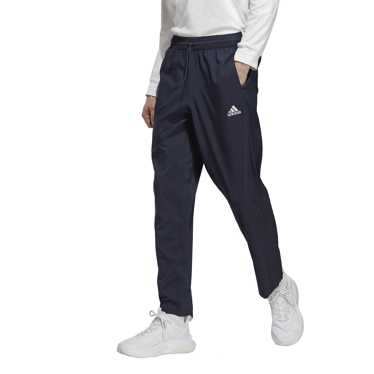 Image of Aeroready Essentials Straight Trousers with Embroidered Logo