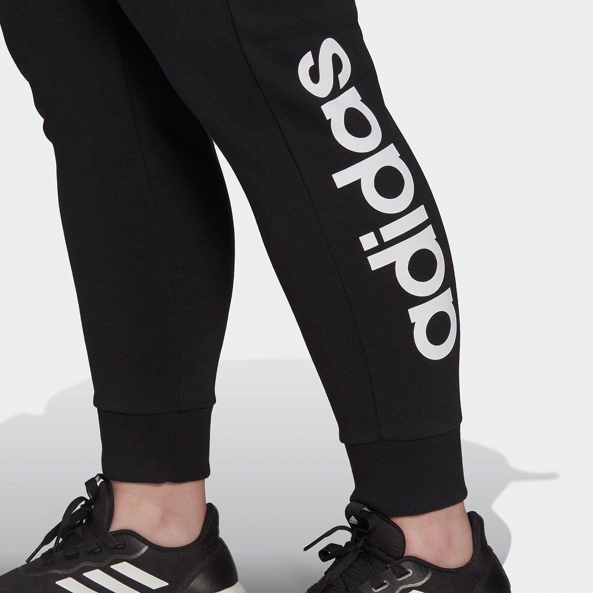 Broek essentials linear logo zwart Adidas Performance | La Redoute