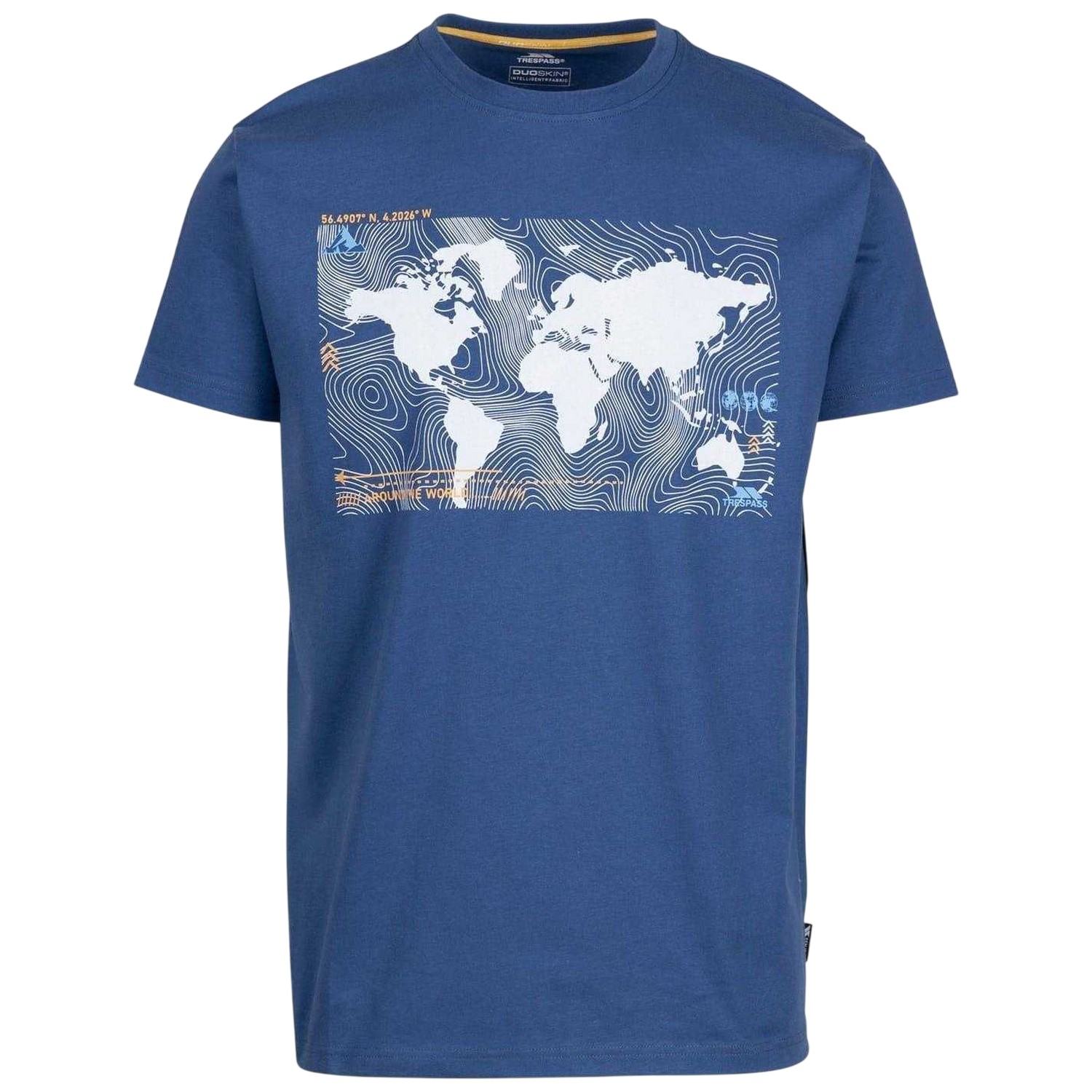 T-shirt manches courtes motif/style topographique CHERA, TRESPASS