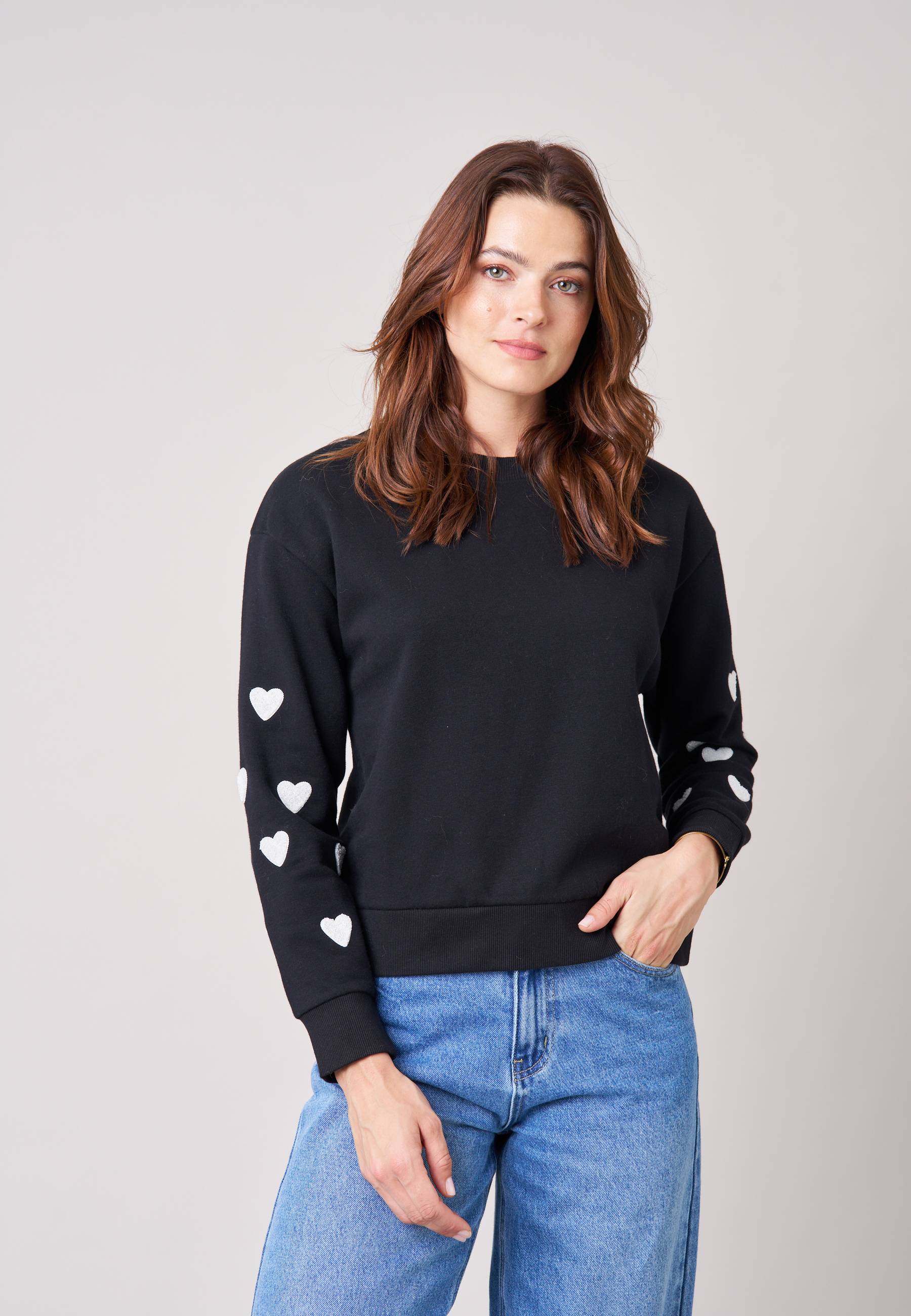 Sweat femme en coton mélangé SARINA, DEELUXE