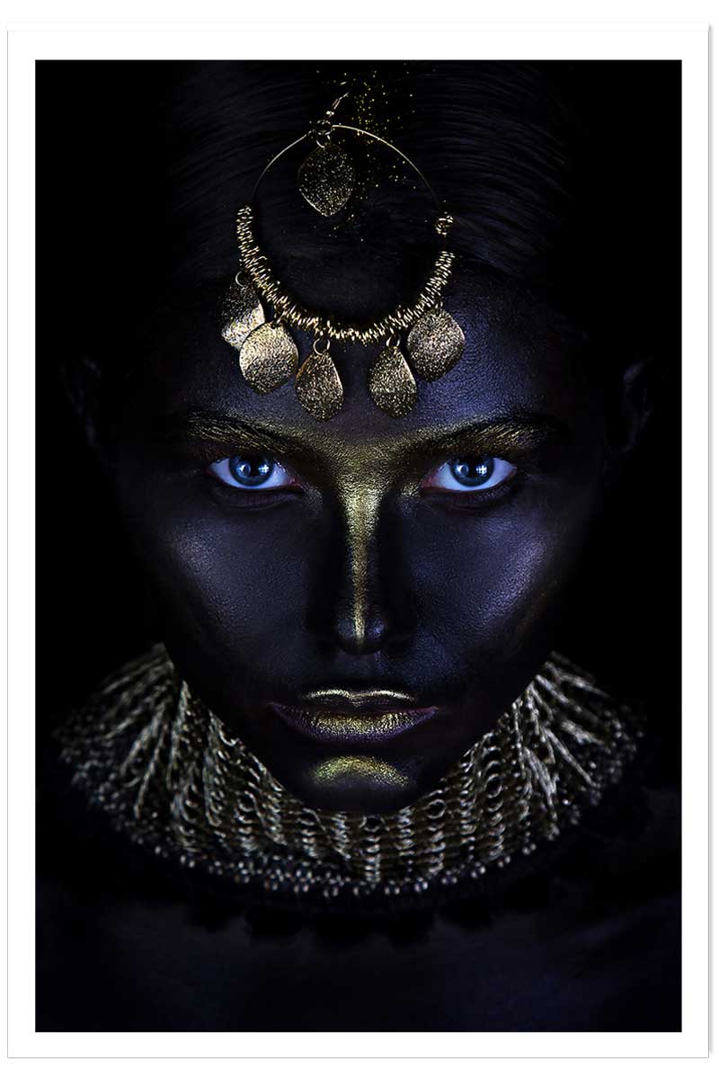 Affiche d'art gold queen, HEXOA