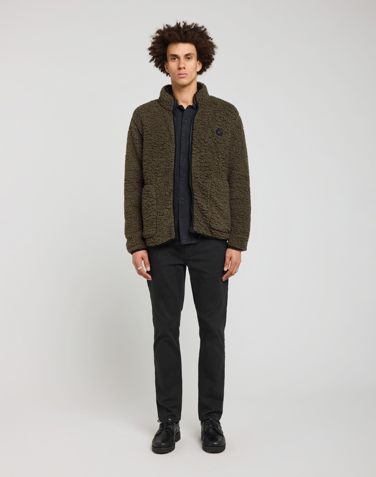 VESTE POLAIRE KAKI, PULLIN