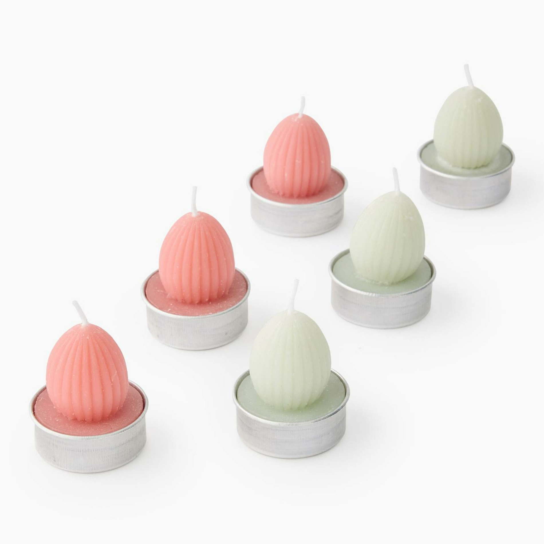 Boite 6 bougies chauffe plats oeufs, en cire, MONOPRIX
