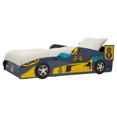 Kids Racing Car Bed in Blue SO'HOME