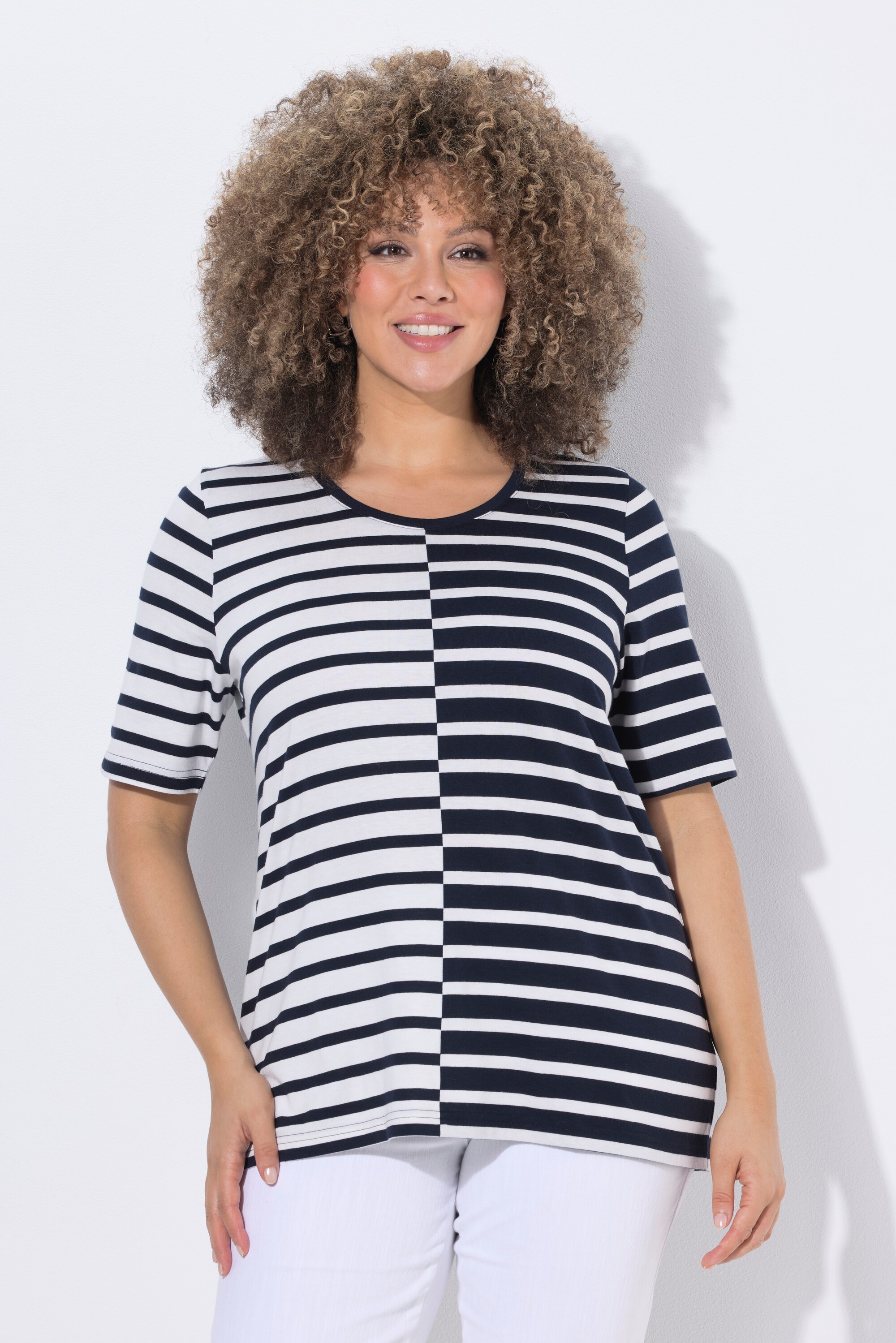 T-shirt à rayures, en modal mélangé, ULLA POPKEN