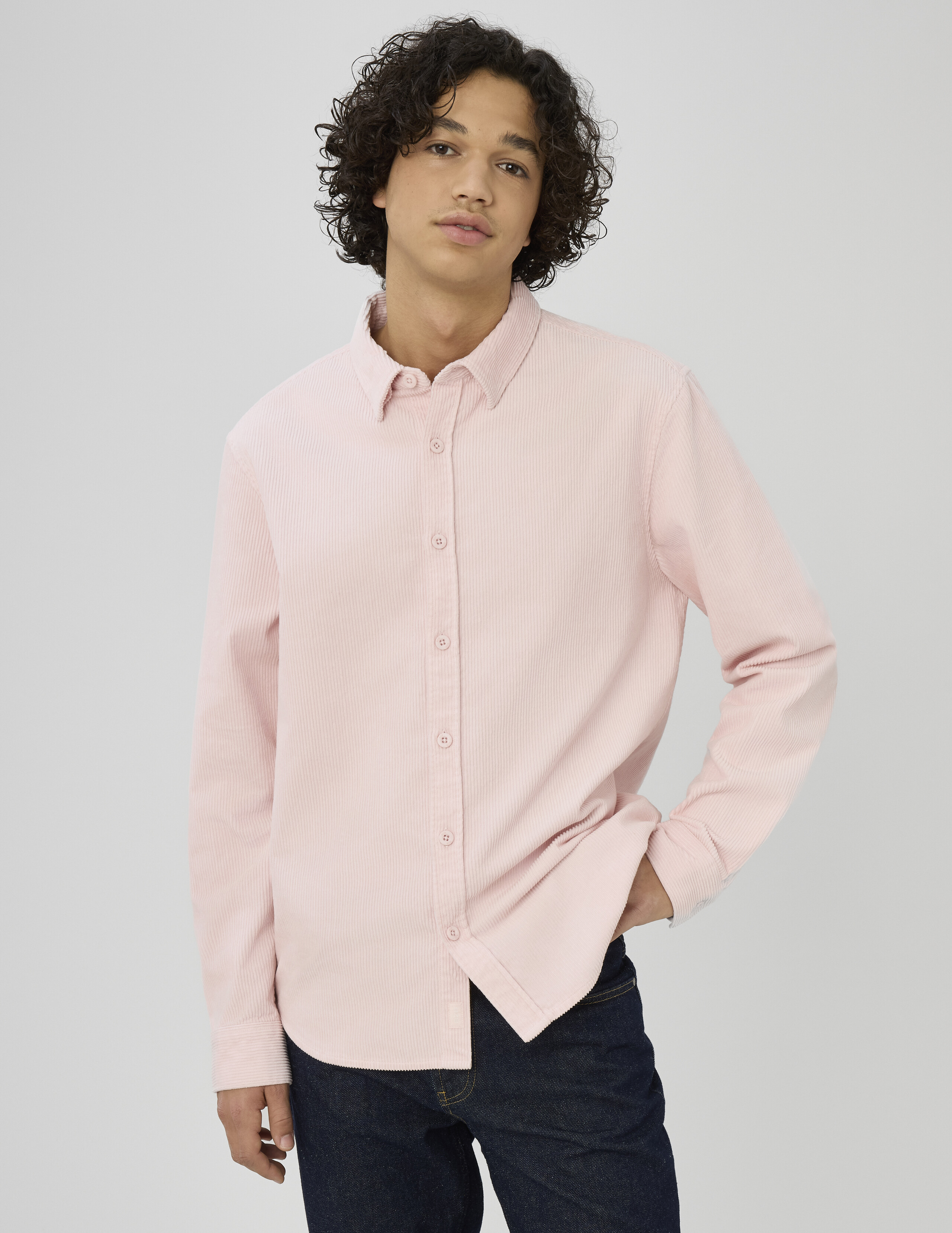 Chemise droite en velours, BZB