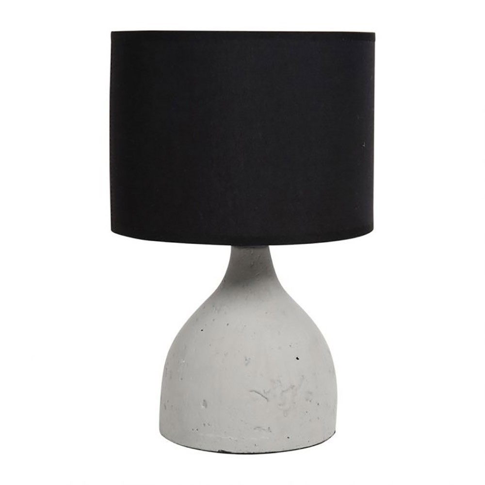 Lampe Ciment Portland Blanche Noire, DECORATIE
