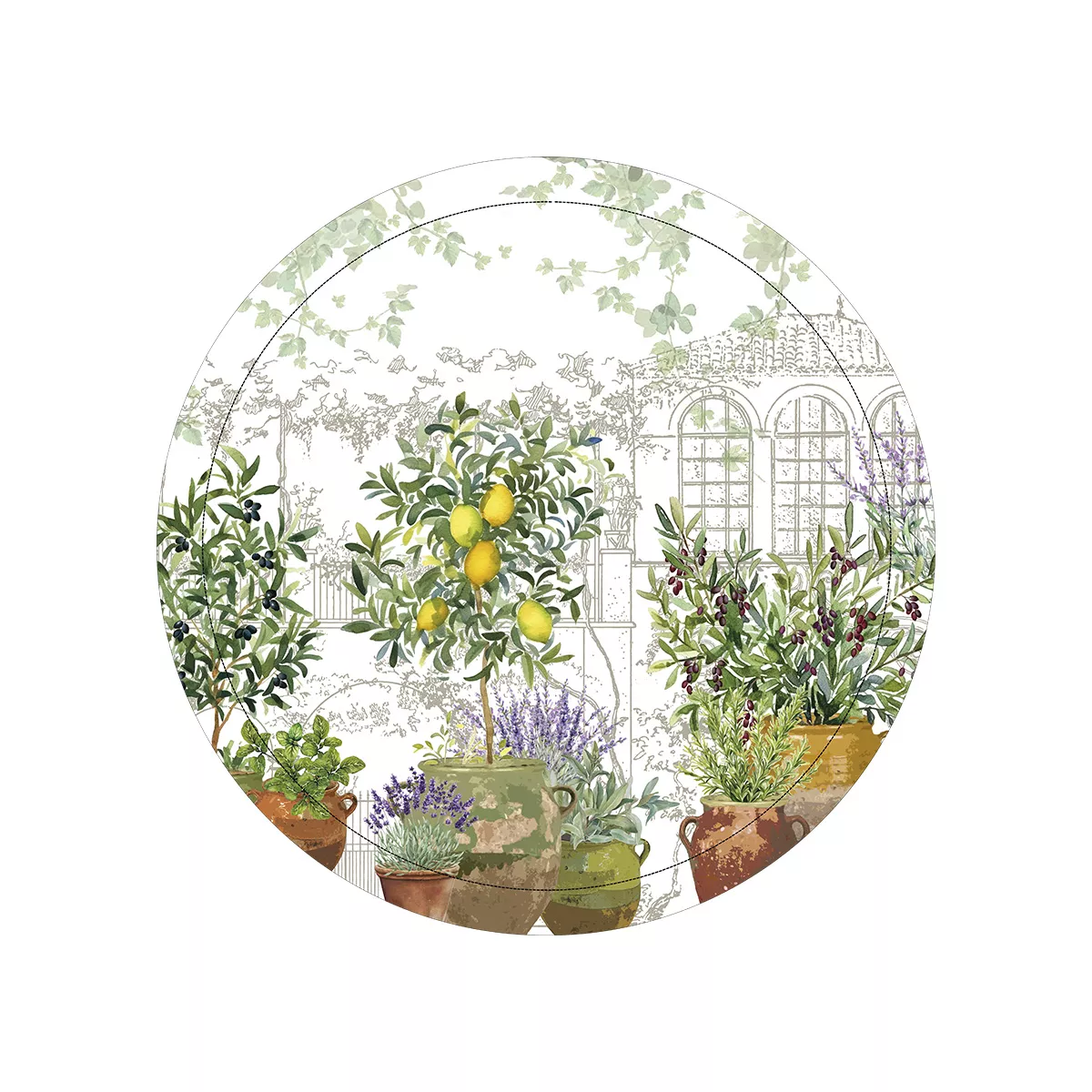 Plateau bois JARDIN PROVENCAL, GARNIER THIEBAUT