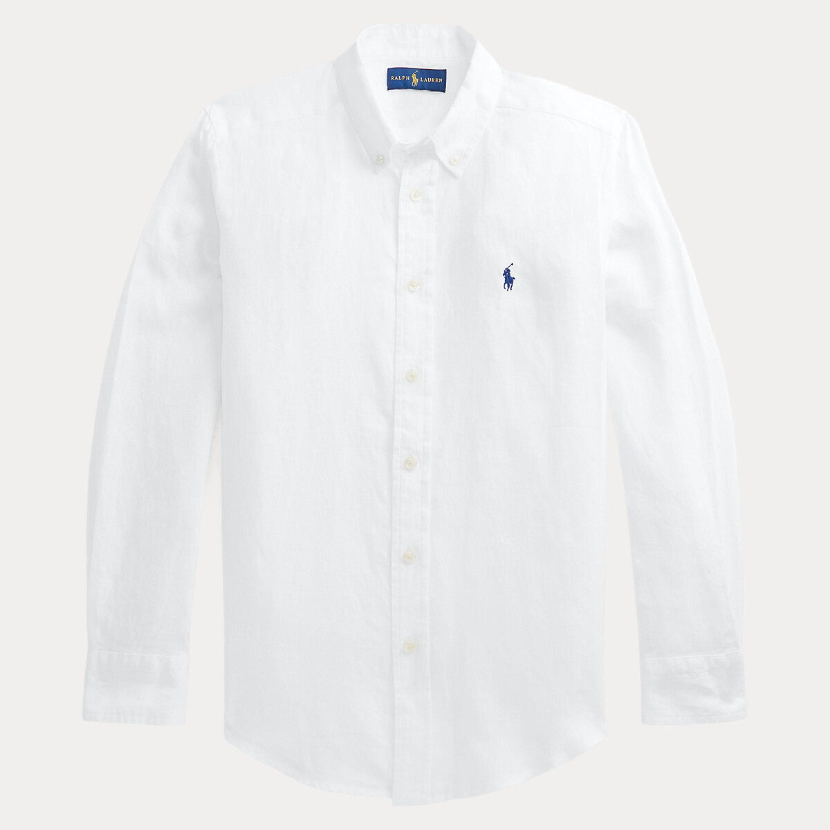 Image of Embroidered Logo Linen Shirt