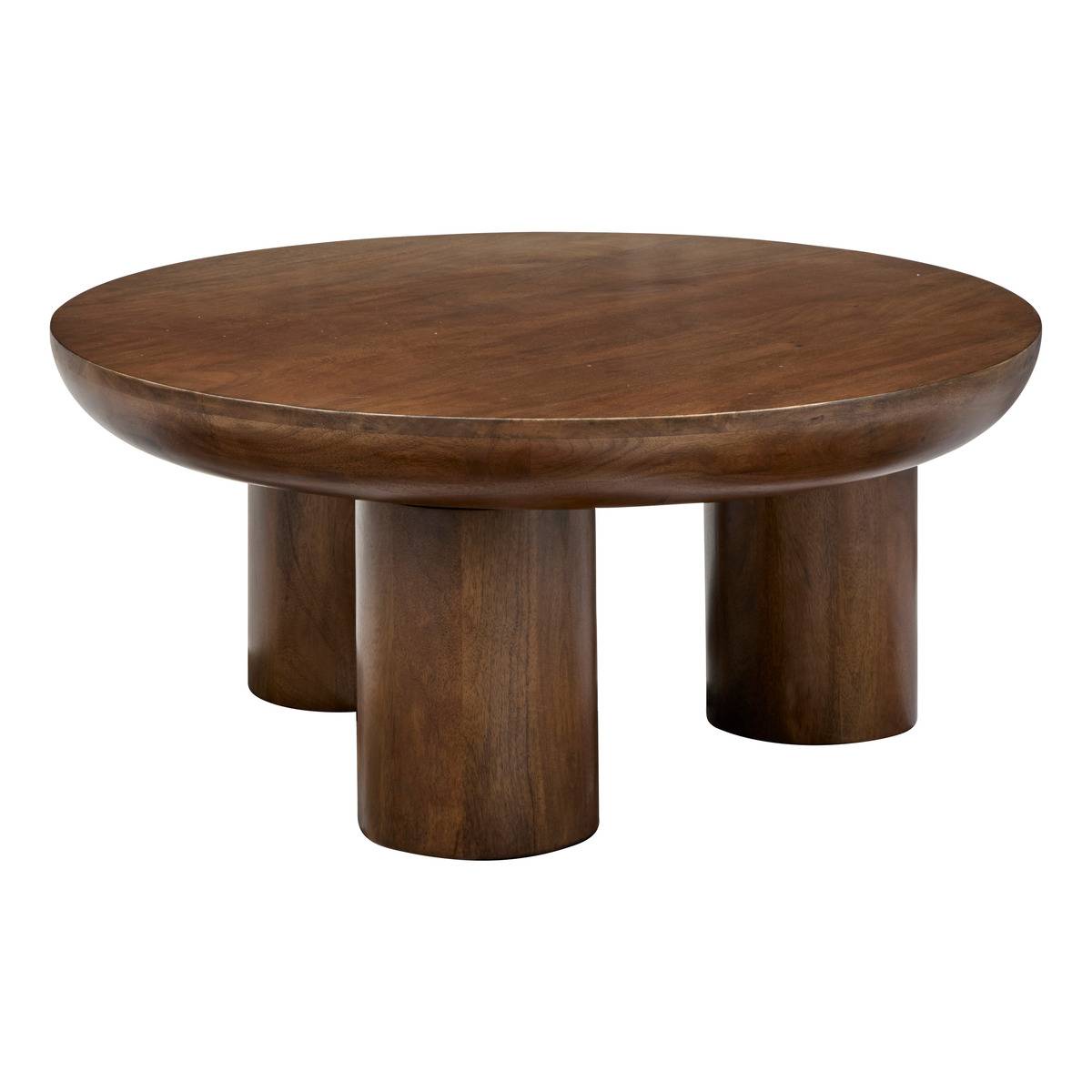Table basse tripode en bois de manguier massif STAMBH, ATMOSPHERA