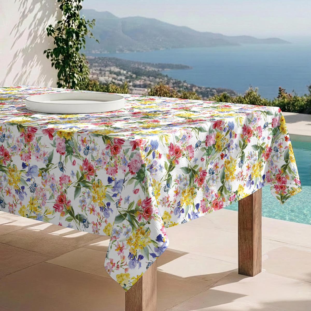 Nappe anti-taches Fioririn - 100% coton -, NAF NAF HOME